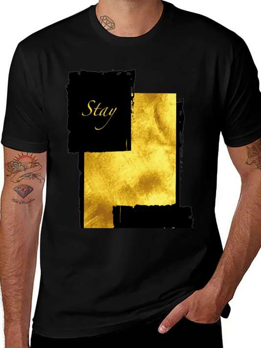 Stay Golden Graphic T-Shirt - Mens Fashion Tee