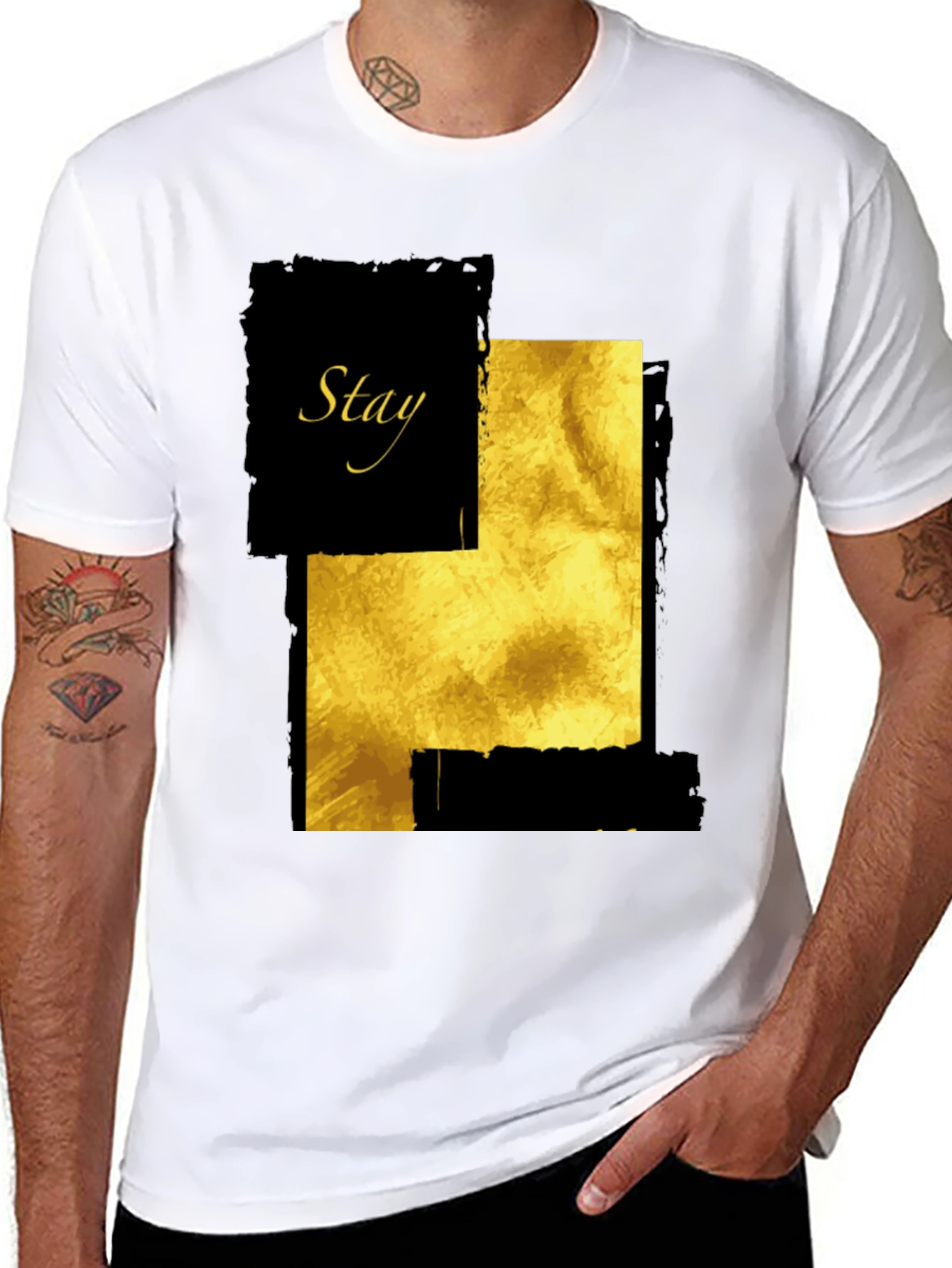 Stay Golden Graphic T-Shirt - Mens Fashion Tee