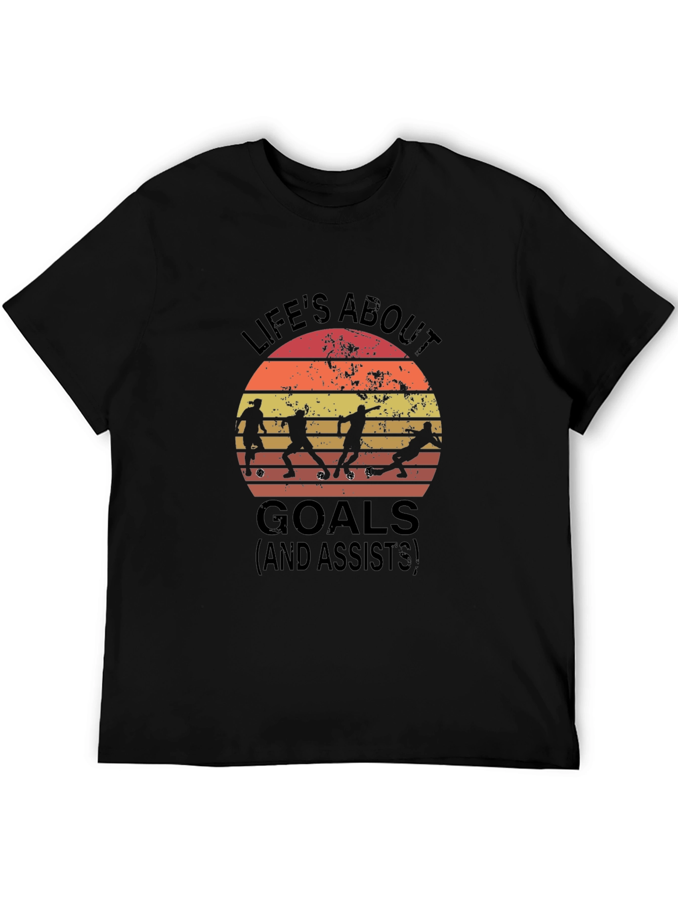 Lifes About Goals Soccer Tee