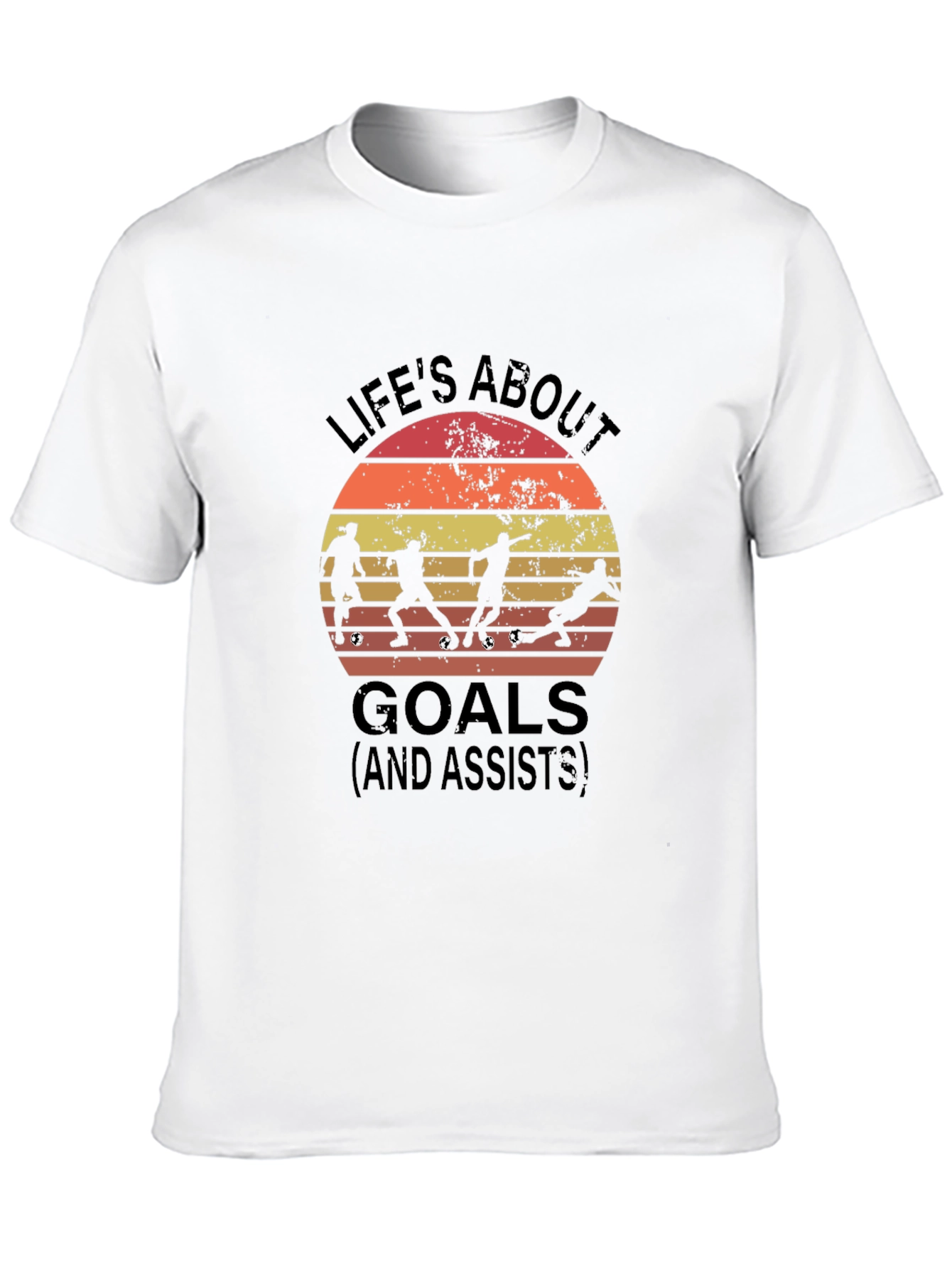 Lifes About Goals Soccer Tee