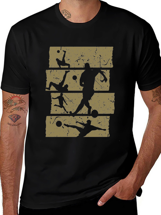 Soccer Player Silhouette Graphic Tee
