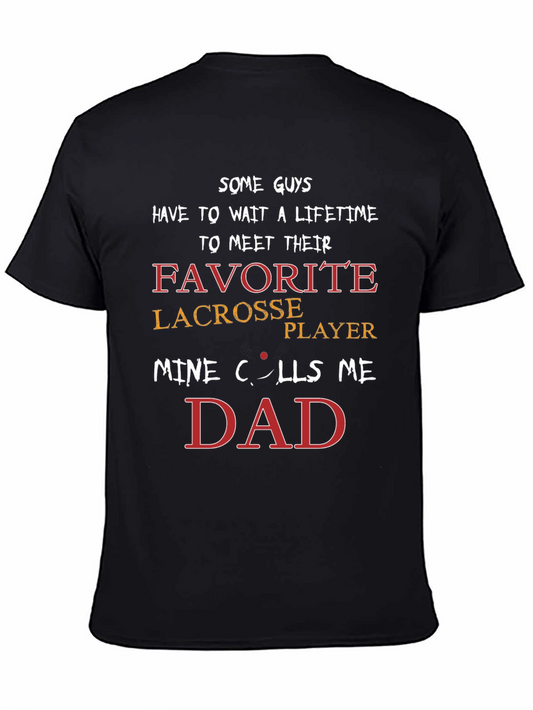 Lacrosse Dad Graphic T-Shirt Fathers Day Gift