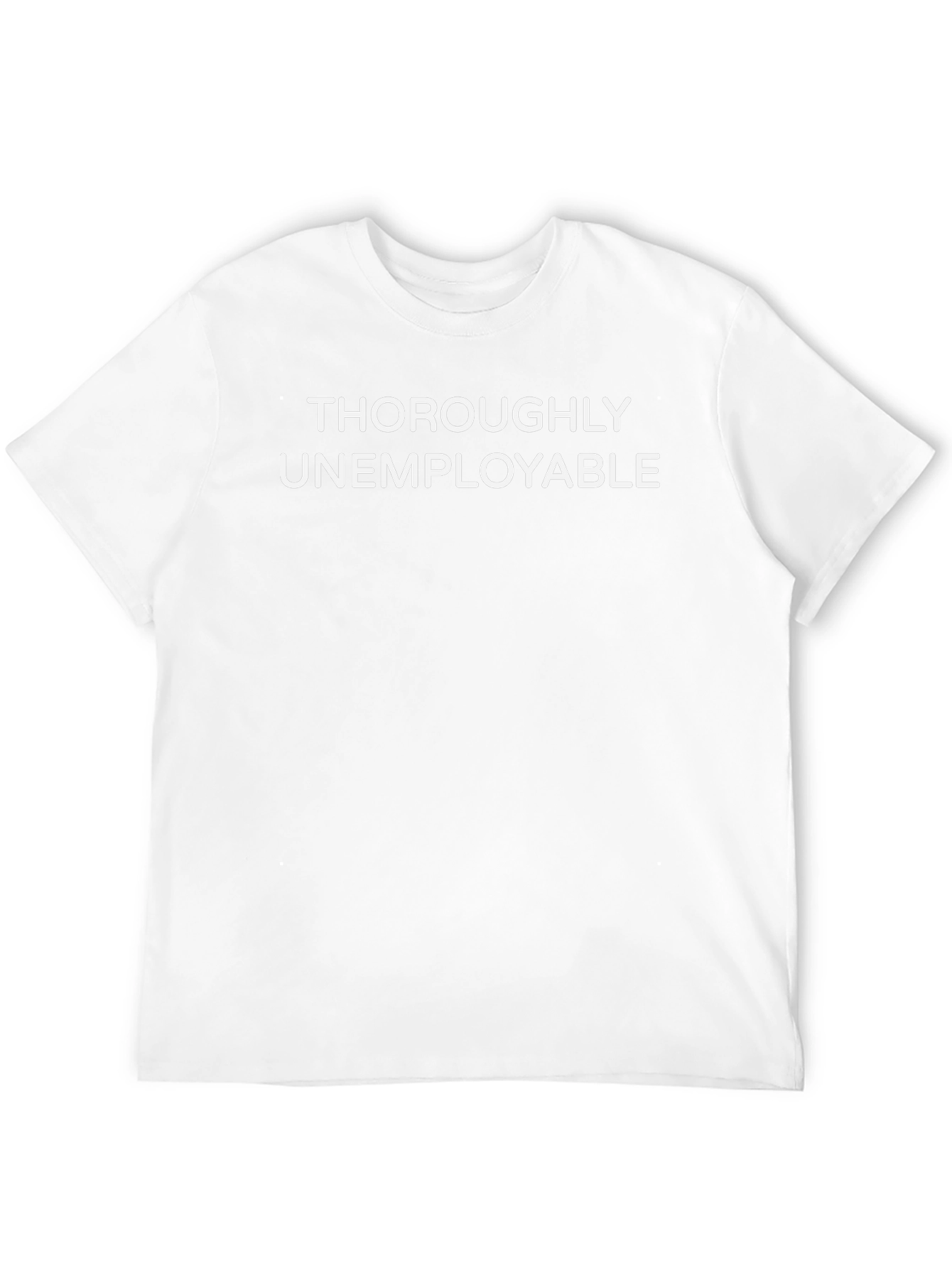 Thoroughly Unemployable Graphic Tee - Black