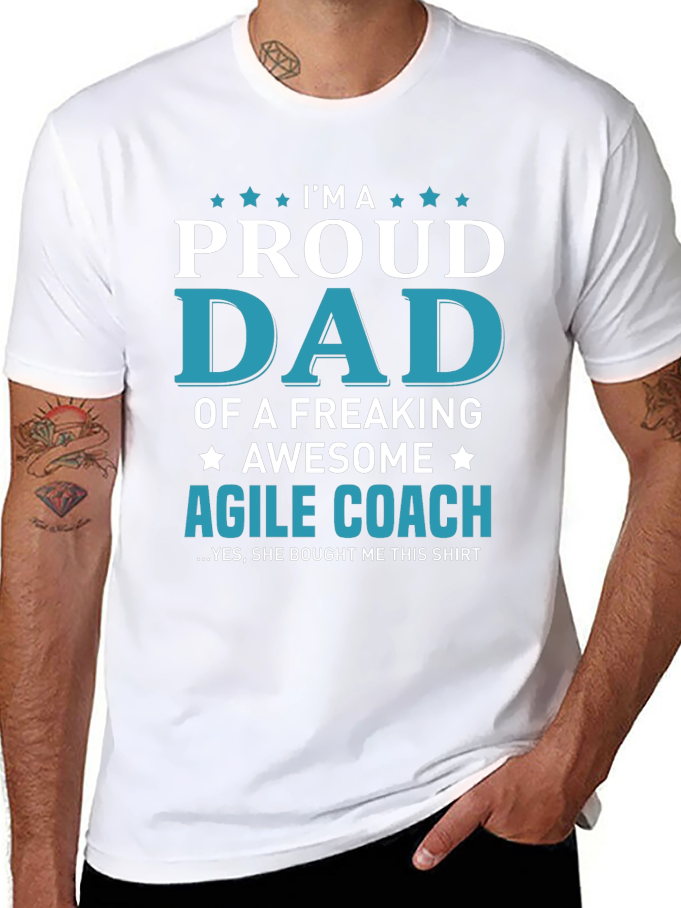 Proud Dad of an Agile Coach Graphic T-Shirt