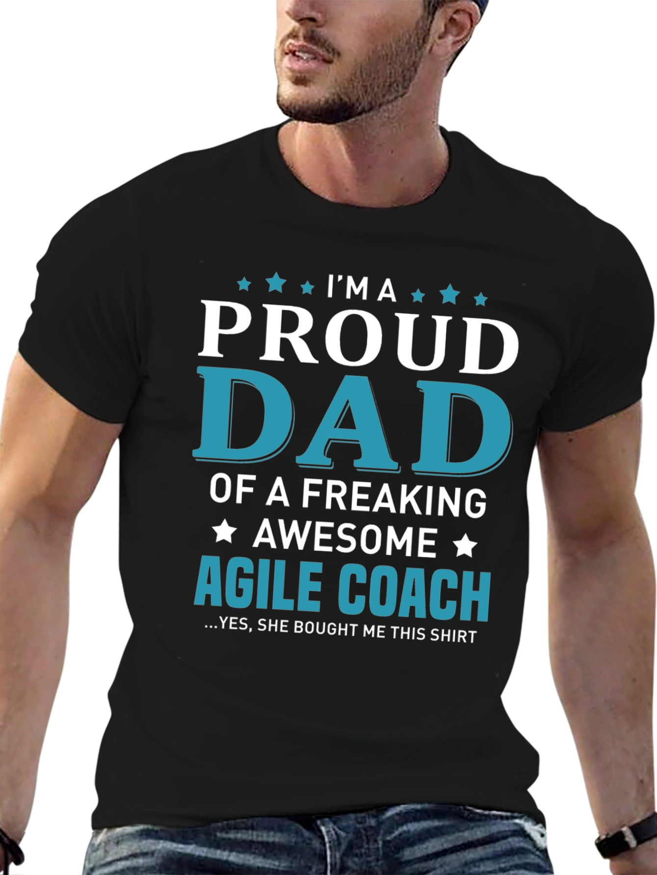 Proud Dad of an Agile Coach Graphic T-Shirt
