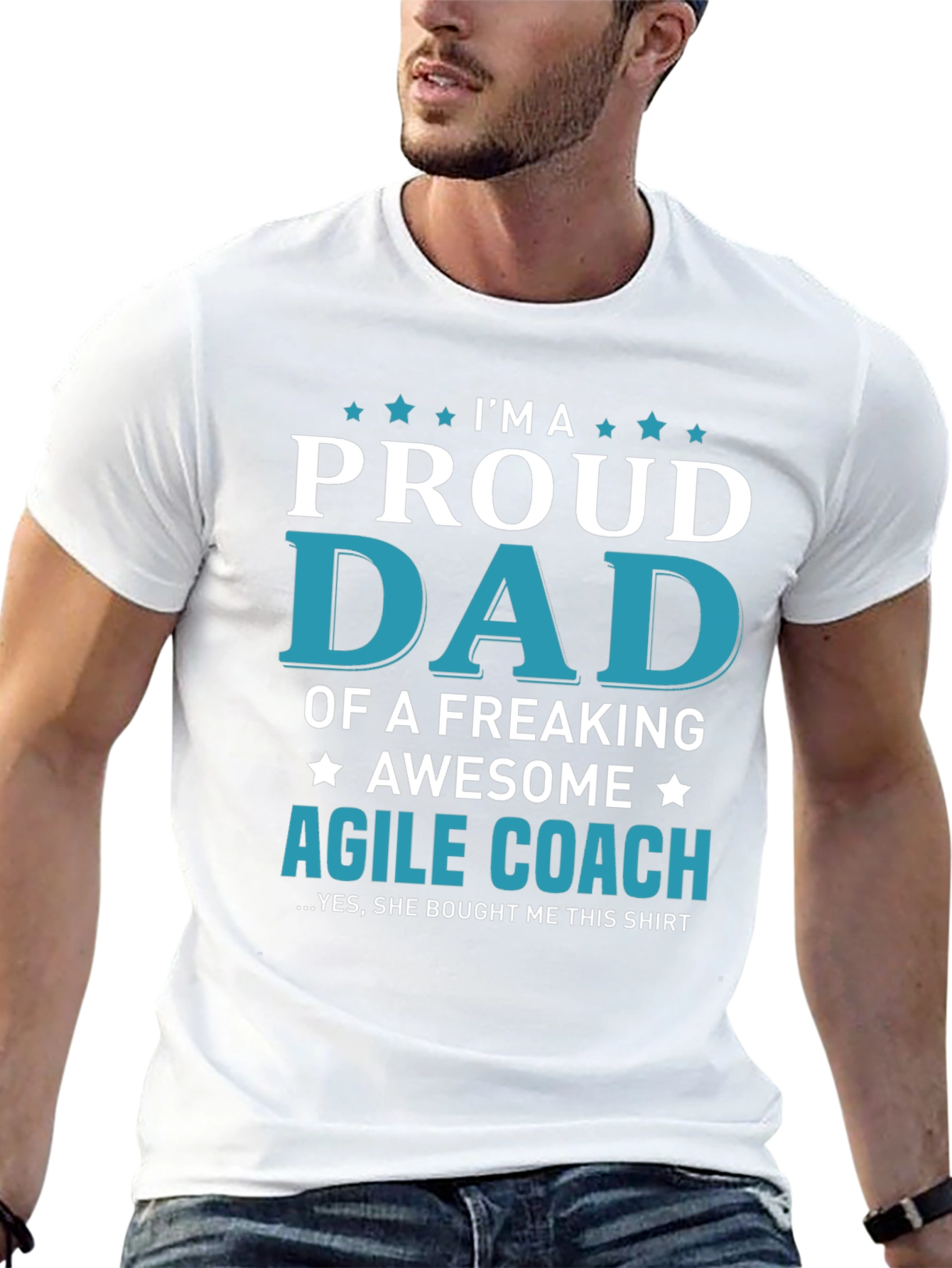 Proud Dad of an Agile Coach Graphic T-Shirt