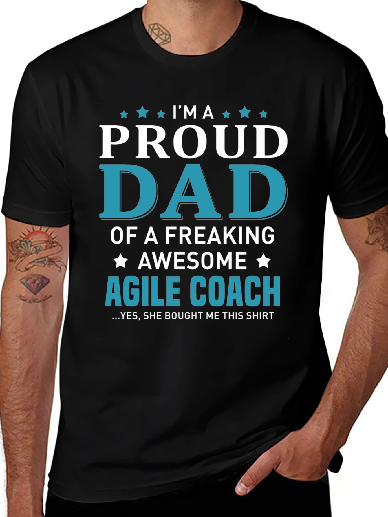 Proud Dad of an Agile Coach Graphic T-Shirt