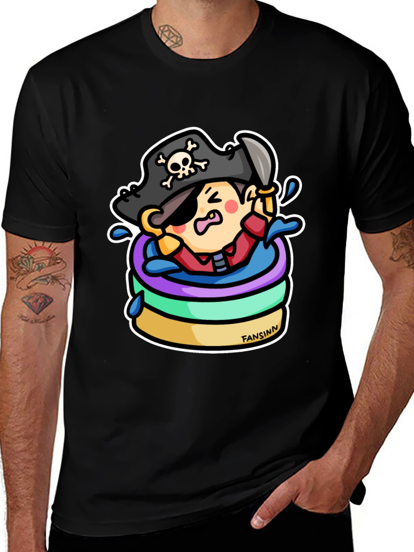 Pirate in a Kiddie Pool Graphic Tee