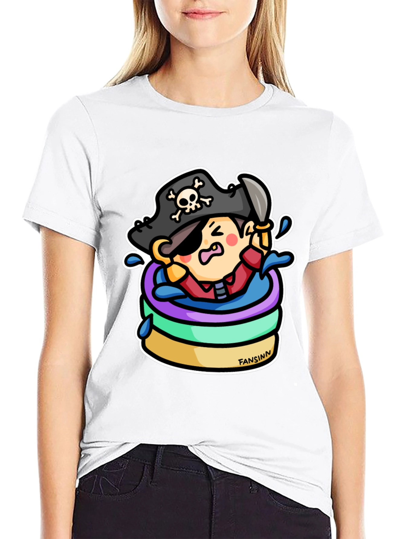 Pirate in a Kiddie Pool Graphic Tee