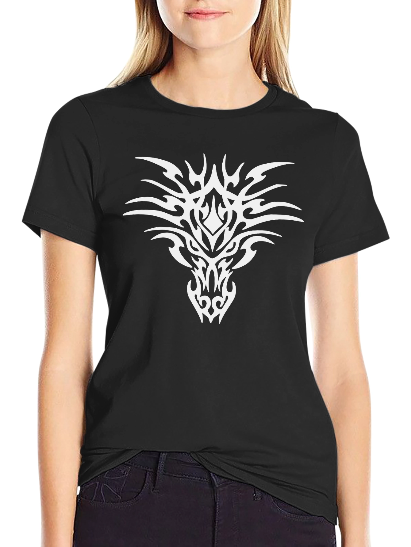 Tribal Graphic Black T-Shirt