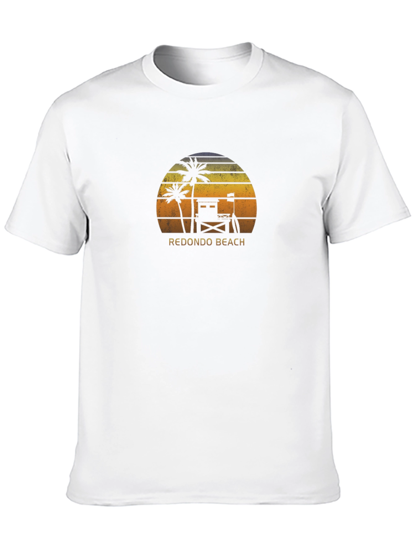 Redondo Beach Palm Tree Sunset Graphic Tee