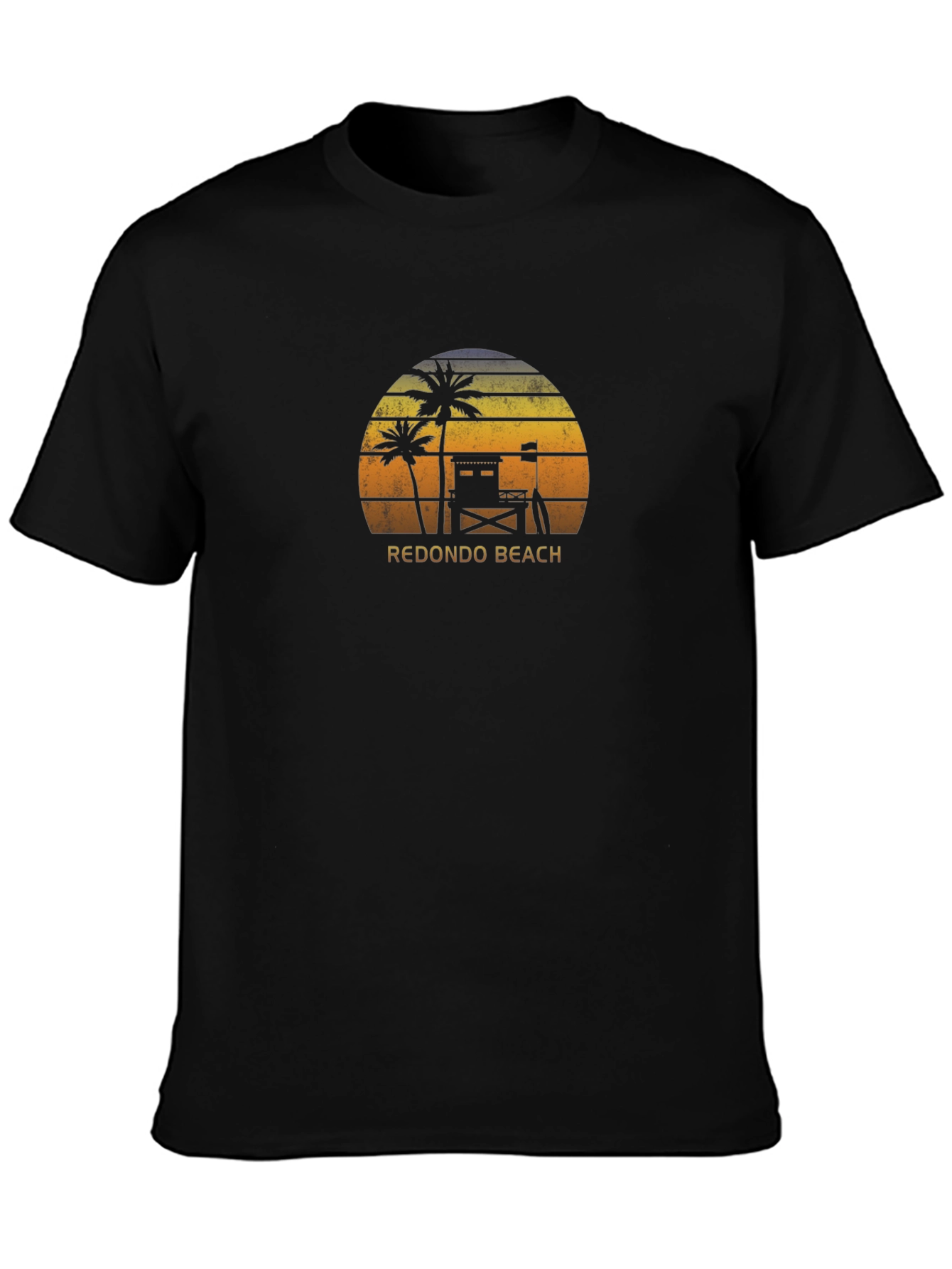 Redondo Beach Palm Tree Sunset Graphic Tee