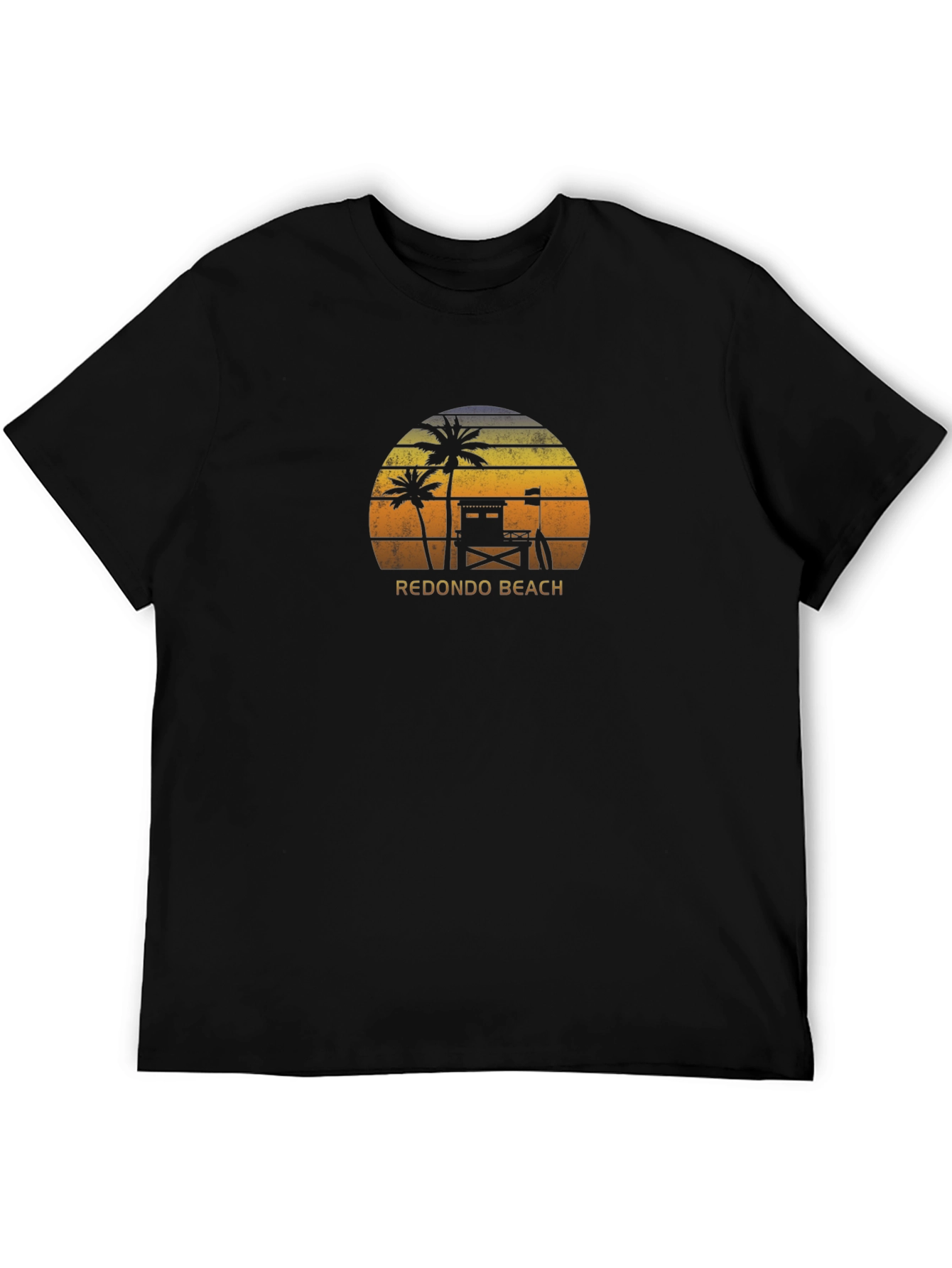 Redondo Beach Palm Tree Sunset Graphic Tee