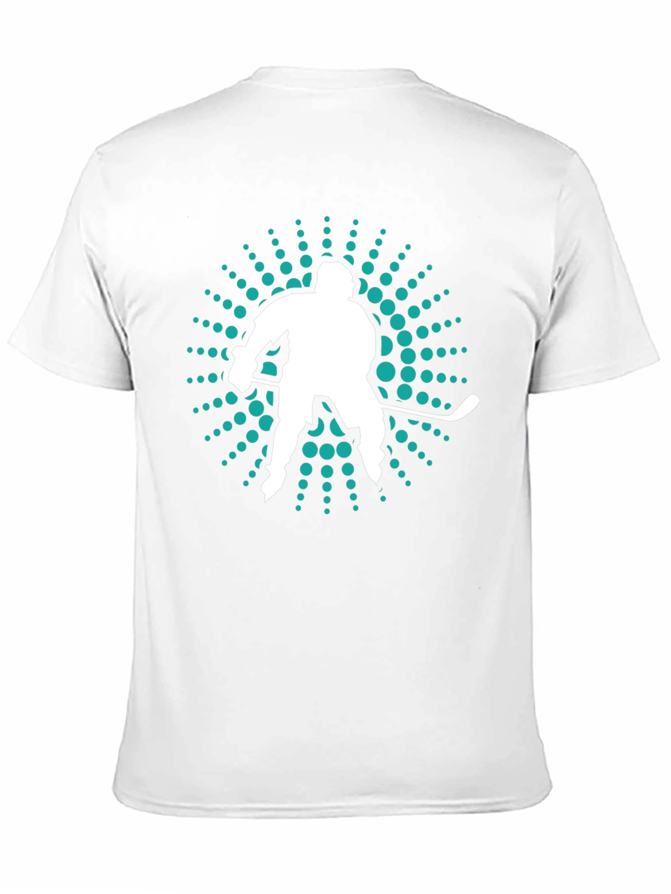 Hockey Player Graphic Tee - Sporty Mens T-Shirt