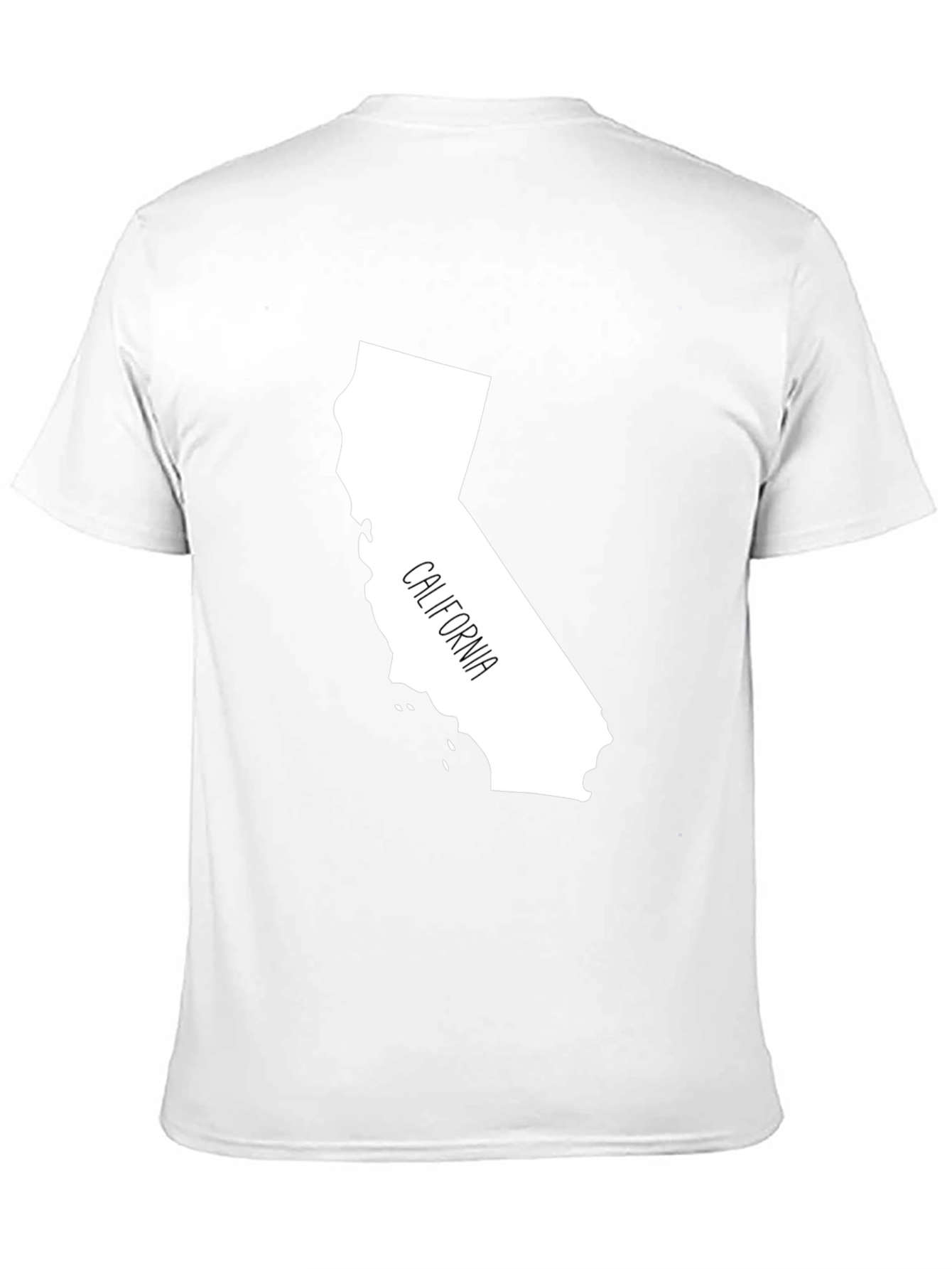California State Outline T-Shirt - Black