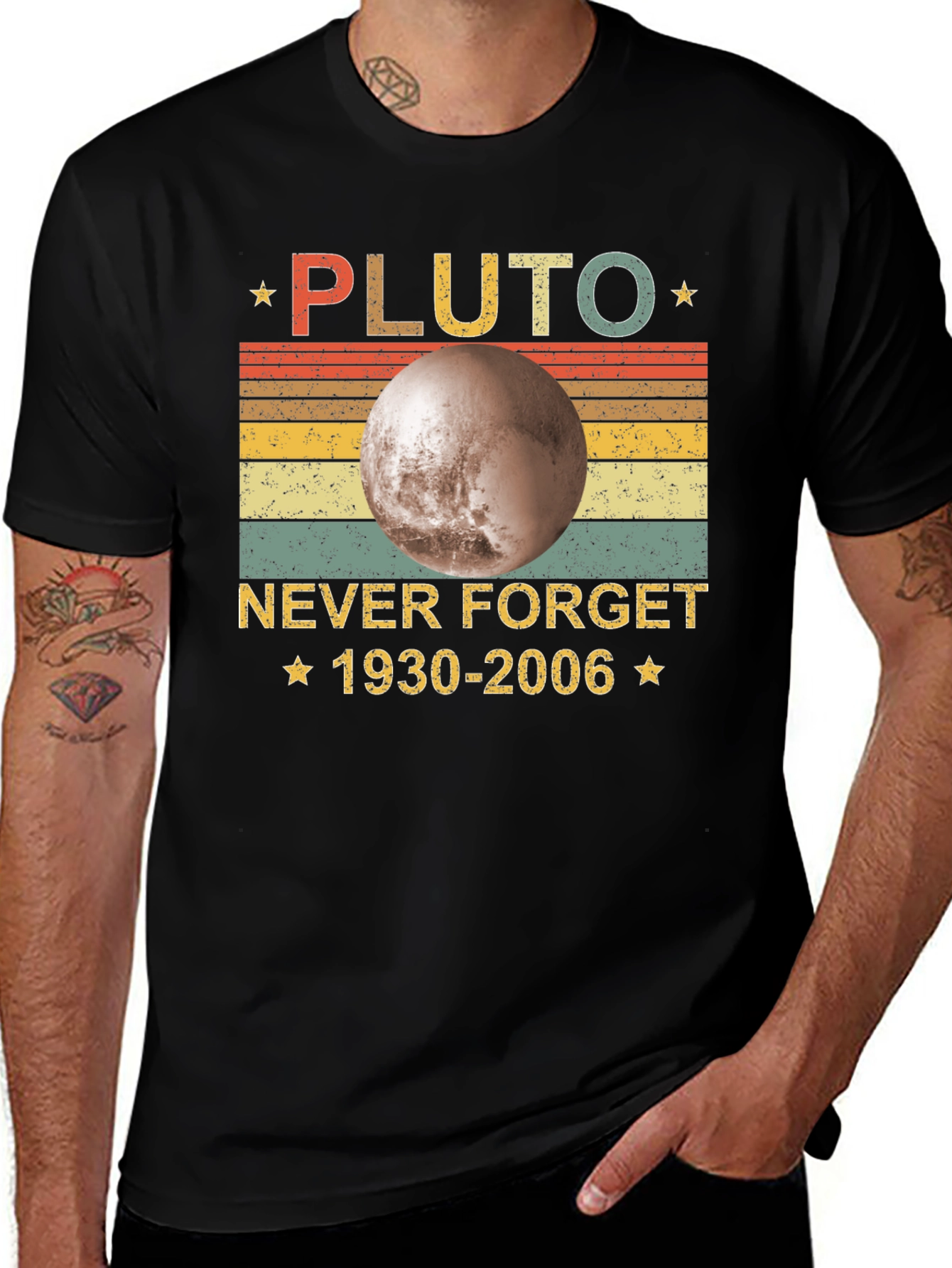 Pluto Never Forget Retro T-Shirt