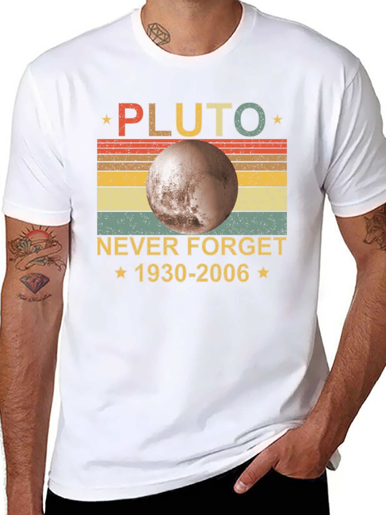 Pluto Never Forget Retro T-Shirt