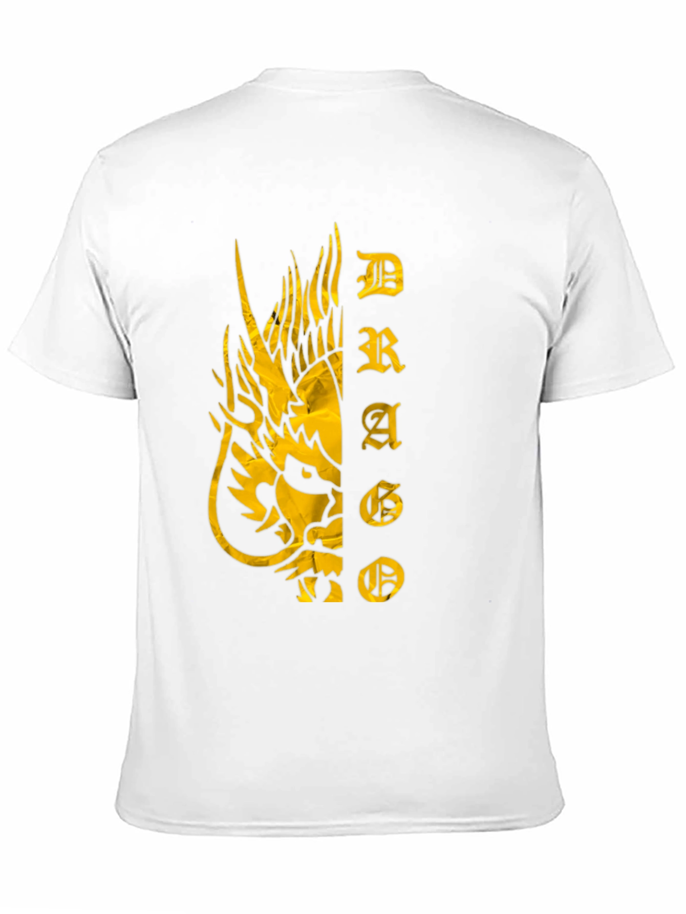 Dragon Graphic Print T-Shirt - Black Tee