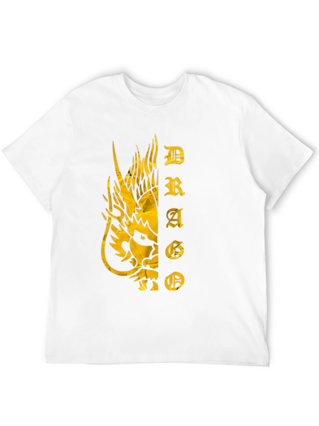 Dragon Graphic Print T-Shirt - Black Tee