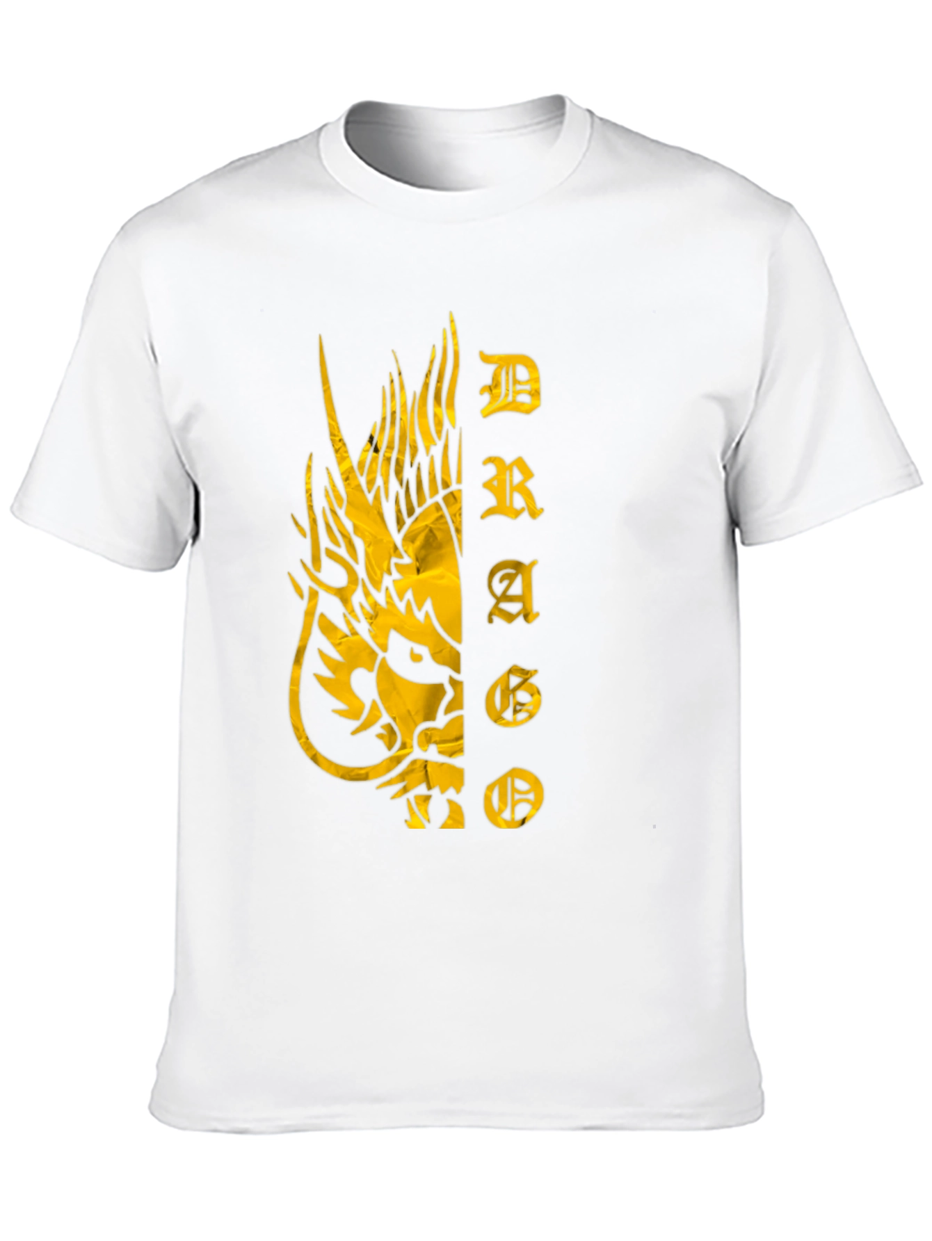 Dragon Graphic Print T-Shirt - Black Tee