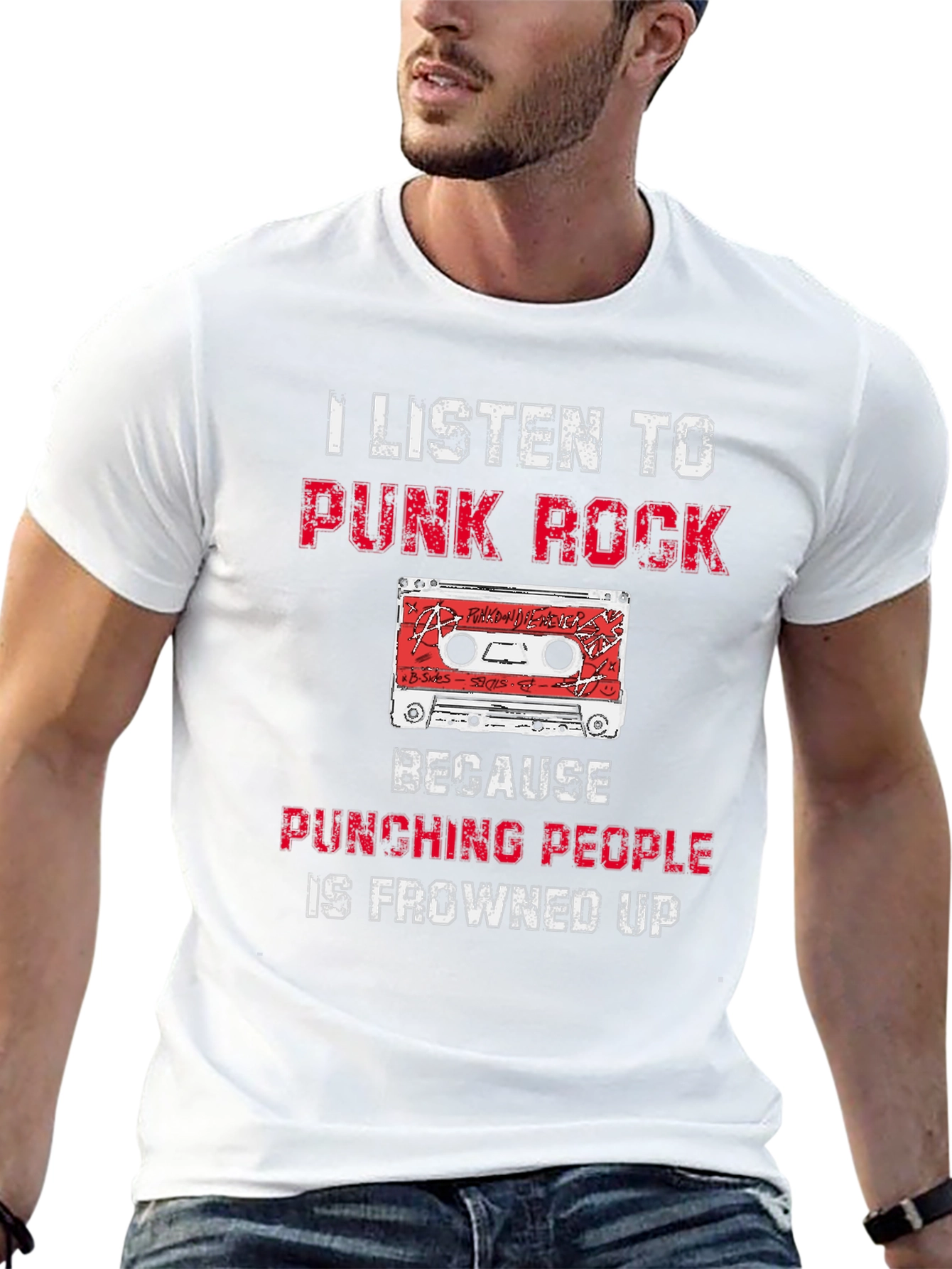 Punk Rock Cassette Funny T-Shirt