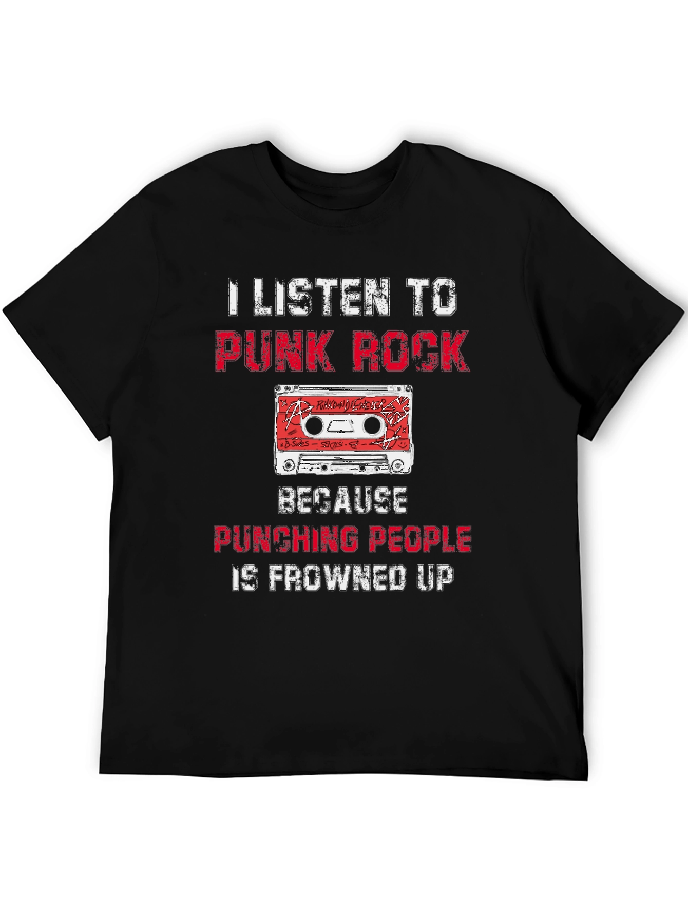 Punk Rock Cassette Funny T-Shirt
