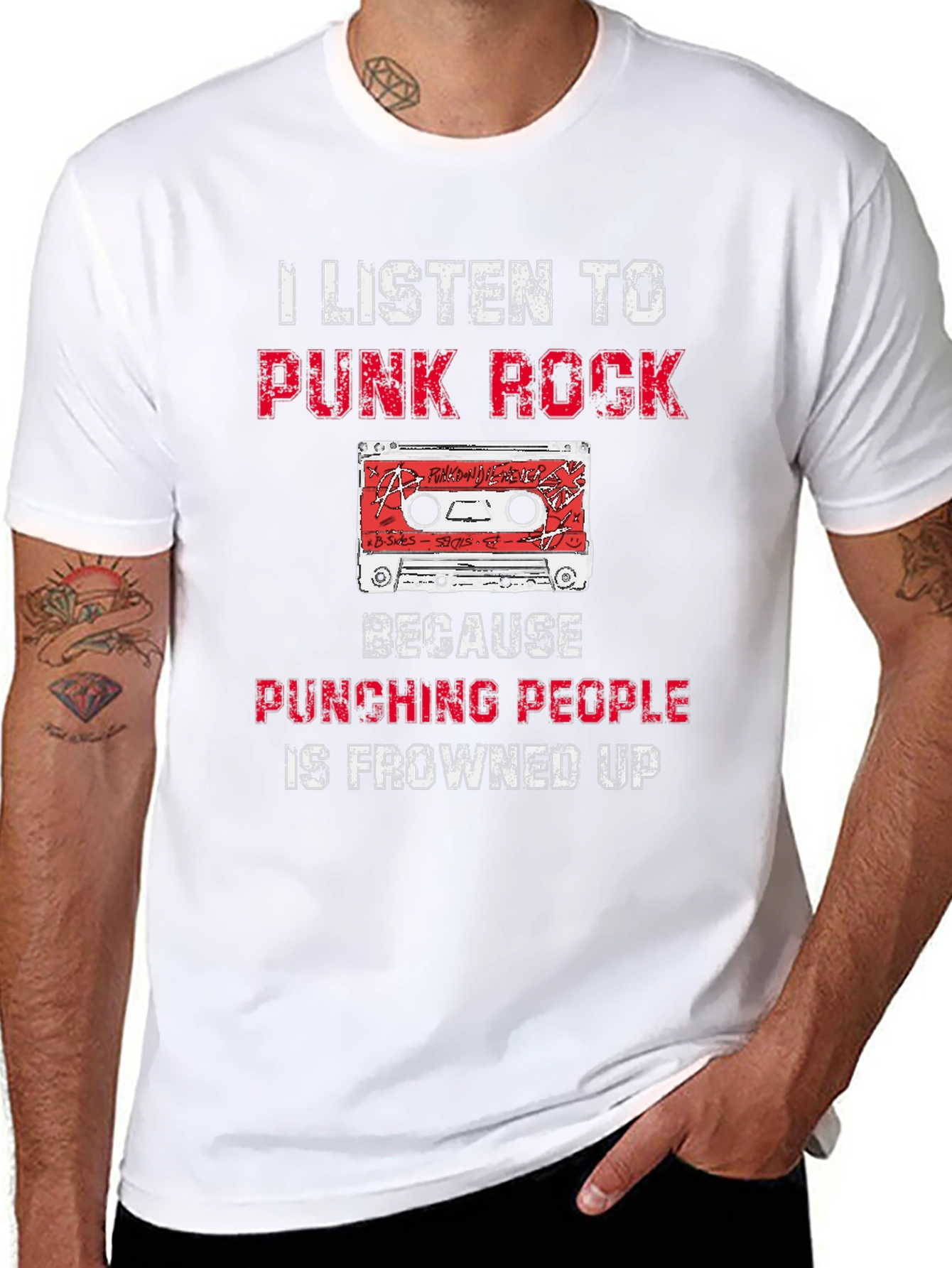 Punk Rock Cassette Funny T-Shirt