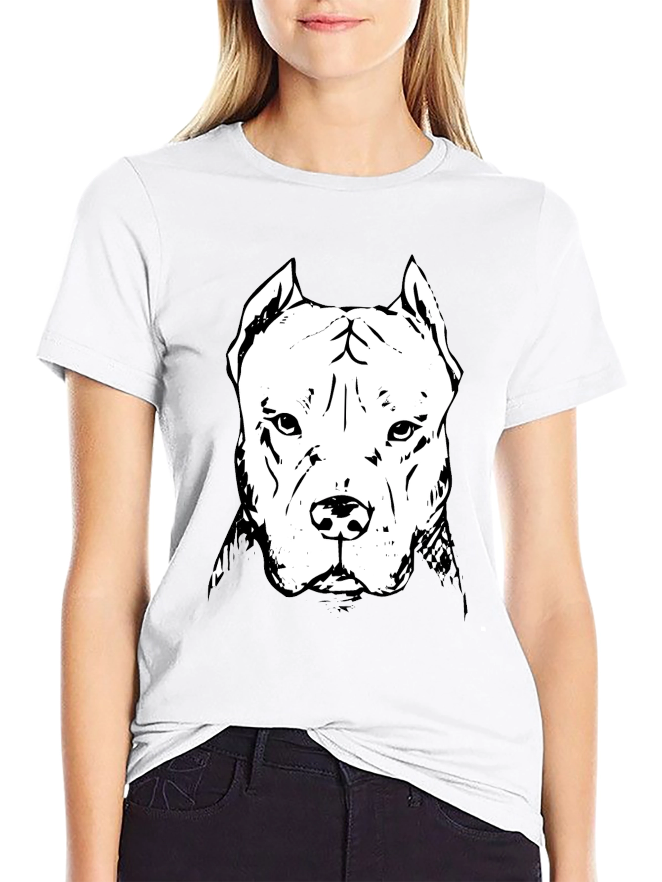 Pitbull Graphic Tee - Black Dog Lover Shirt