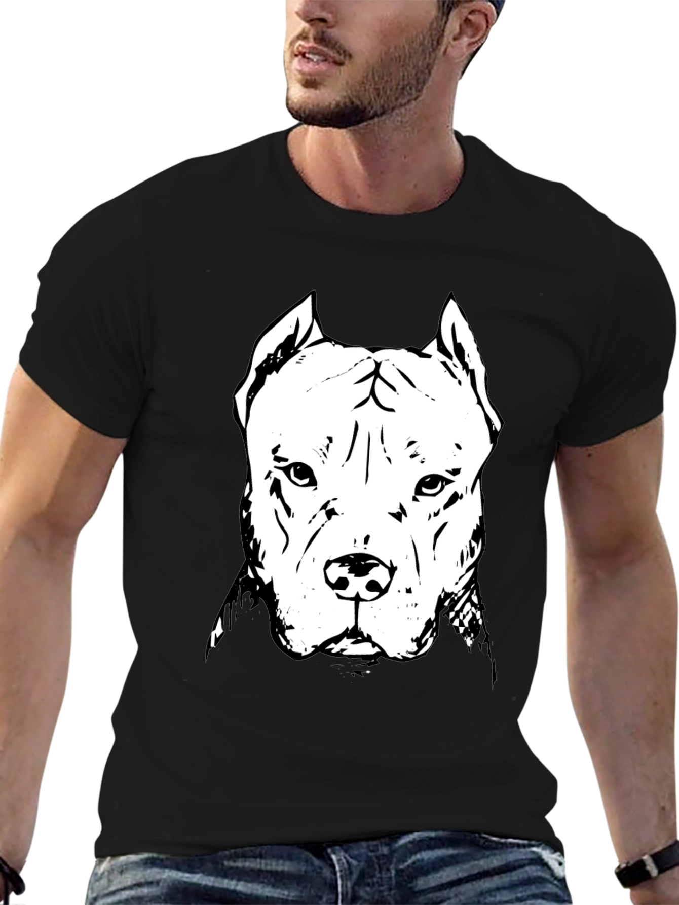 Pitbull Graphic Tee - Black Dog Lover Shirt
