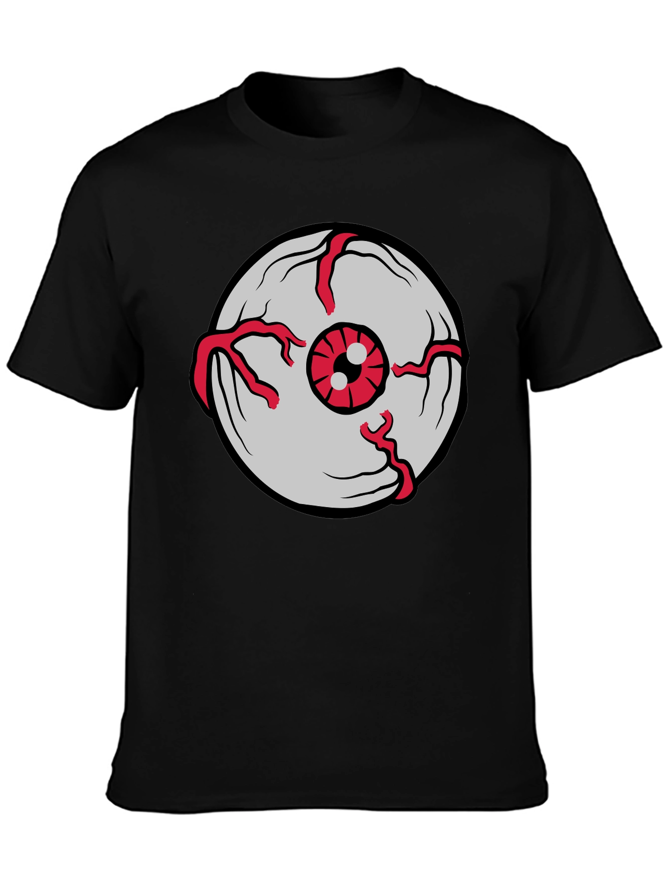 Eye See You Mens Black Graphic T-Shirt