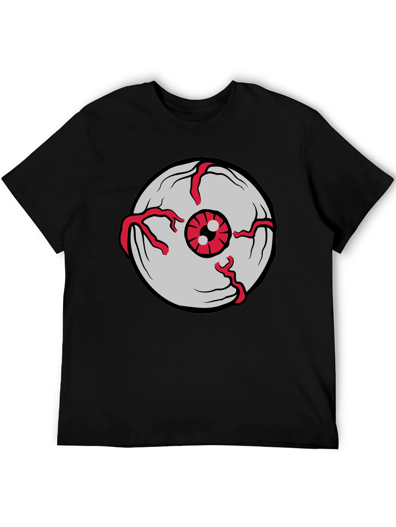 Eye See You Mens Black Graphic T-Shirt