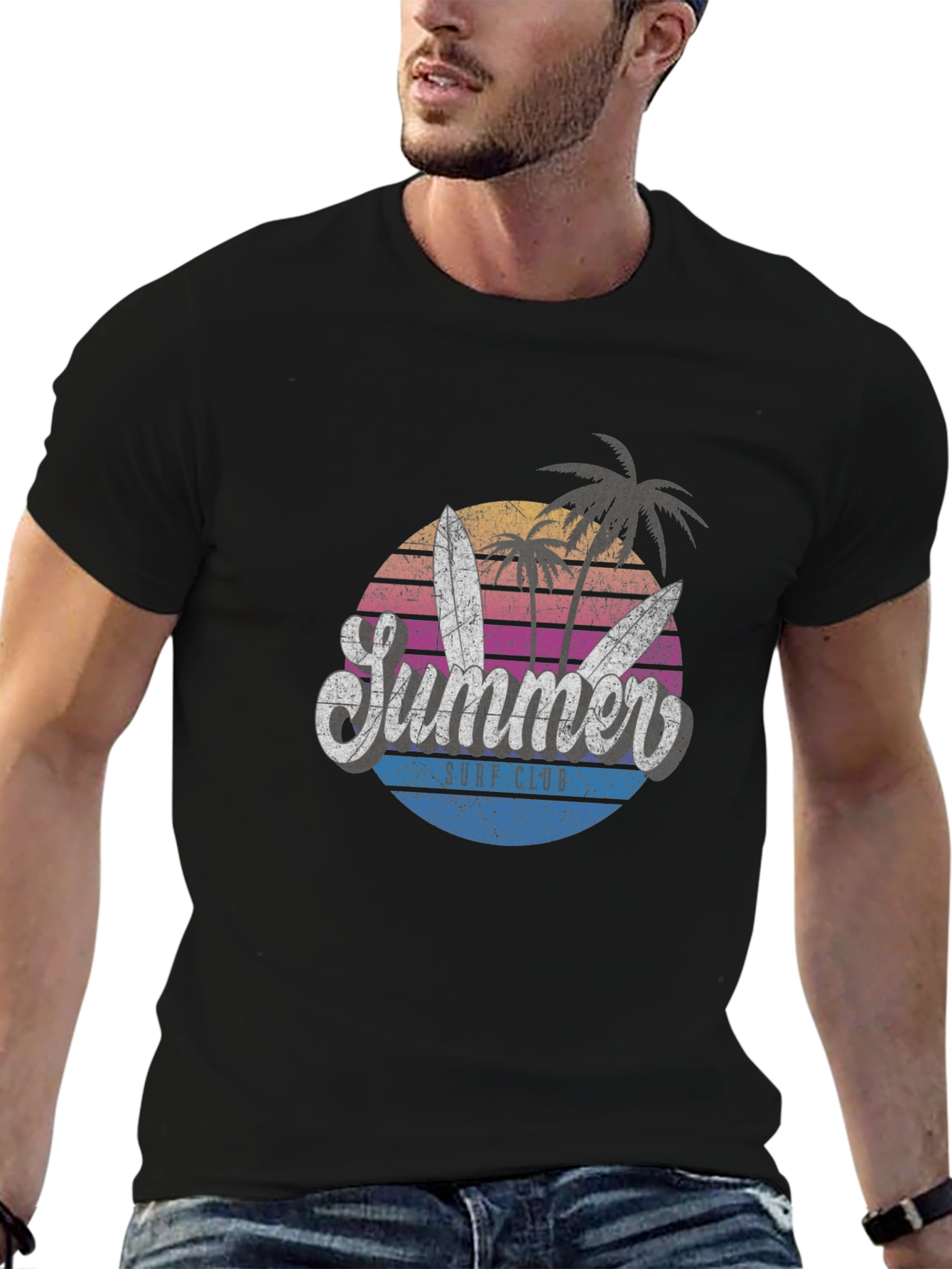 Summer Surf Club T-Shirt - Retro Beach Vibes