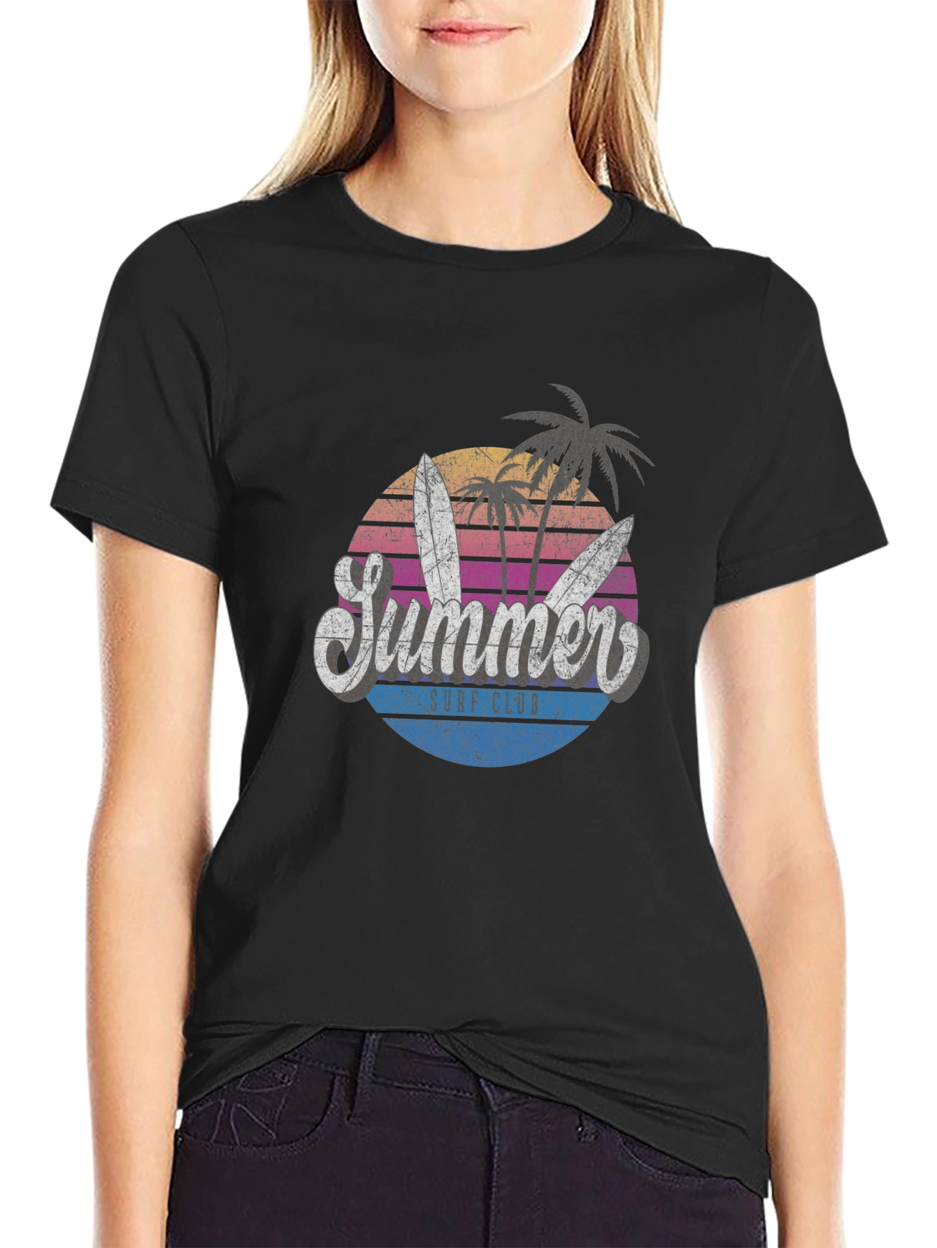 Summer Surf Club T-Shirt - Retro Beach Vibes
