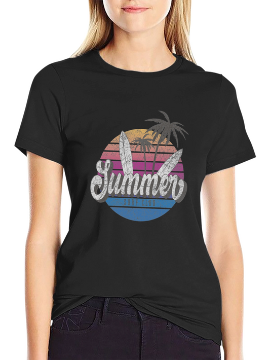 Summer Surf Club T-Shirt - Retro Beach Vibes