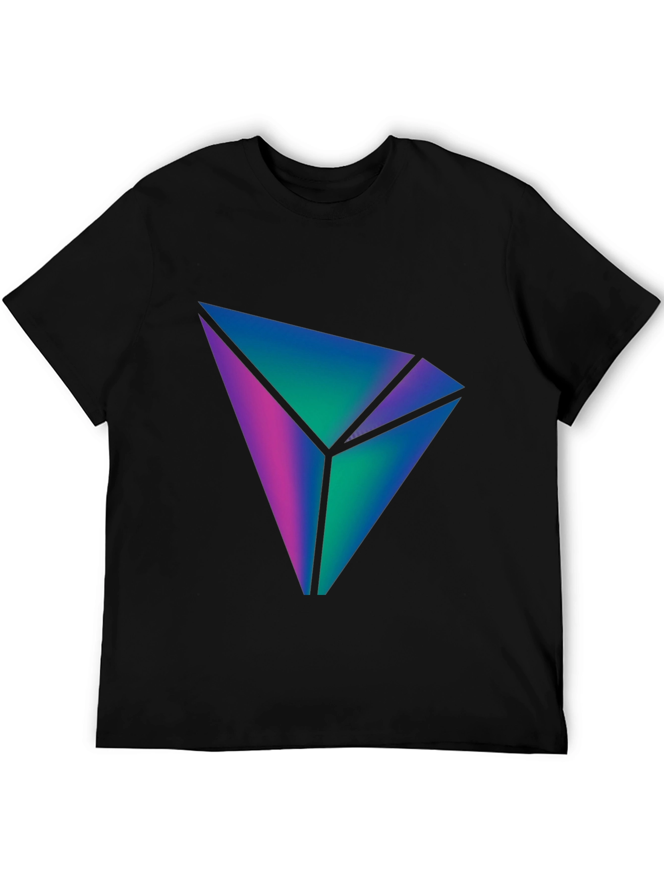 Geometric Gradient Design T-Shirt