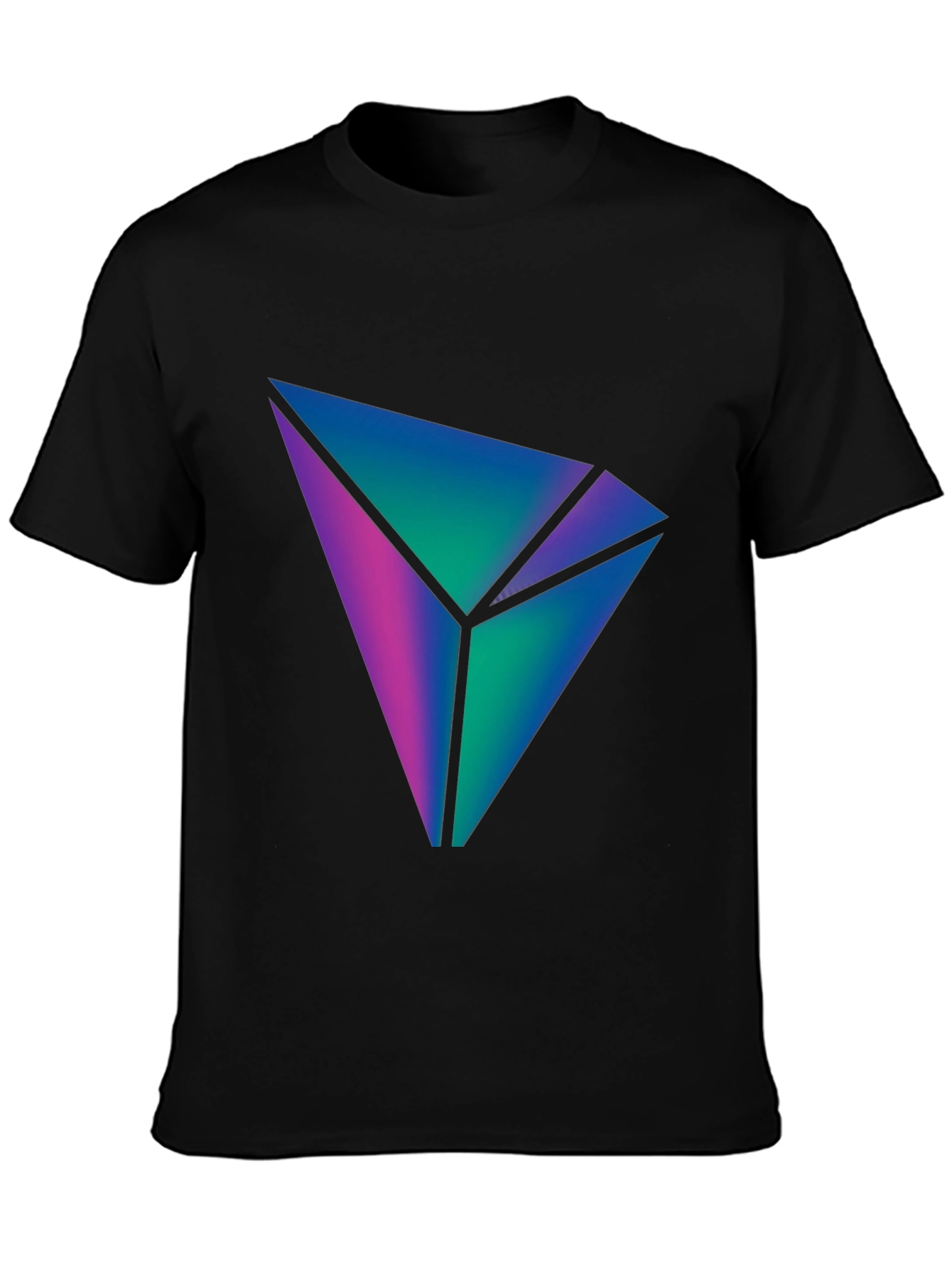 Geometric Gradient Design T-Shirt