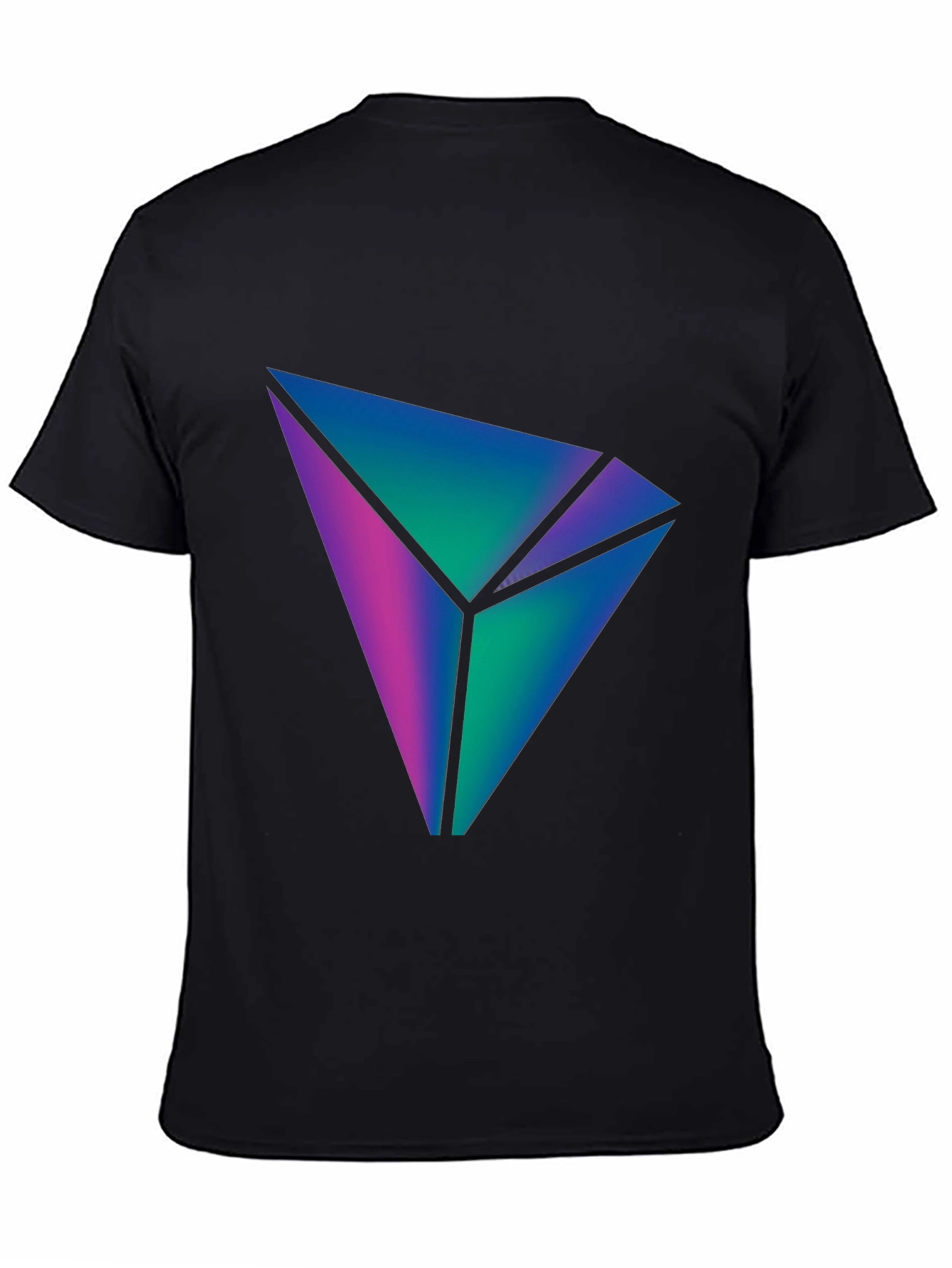Geometric Gradient Design T-Shirt