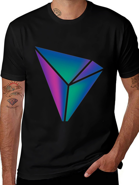 Geometric Gradient Design T-Shirt