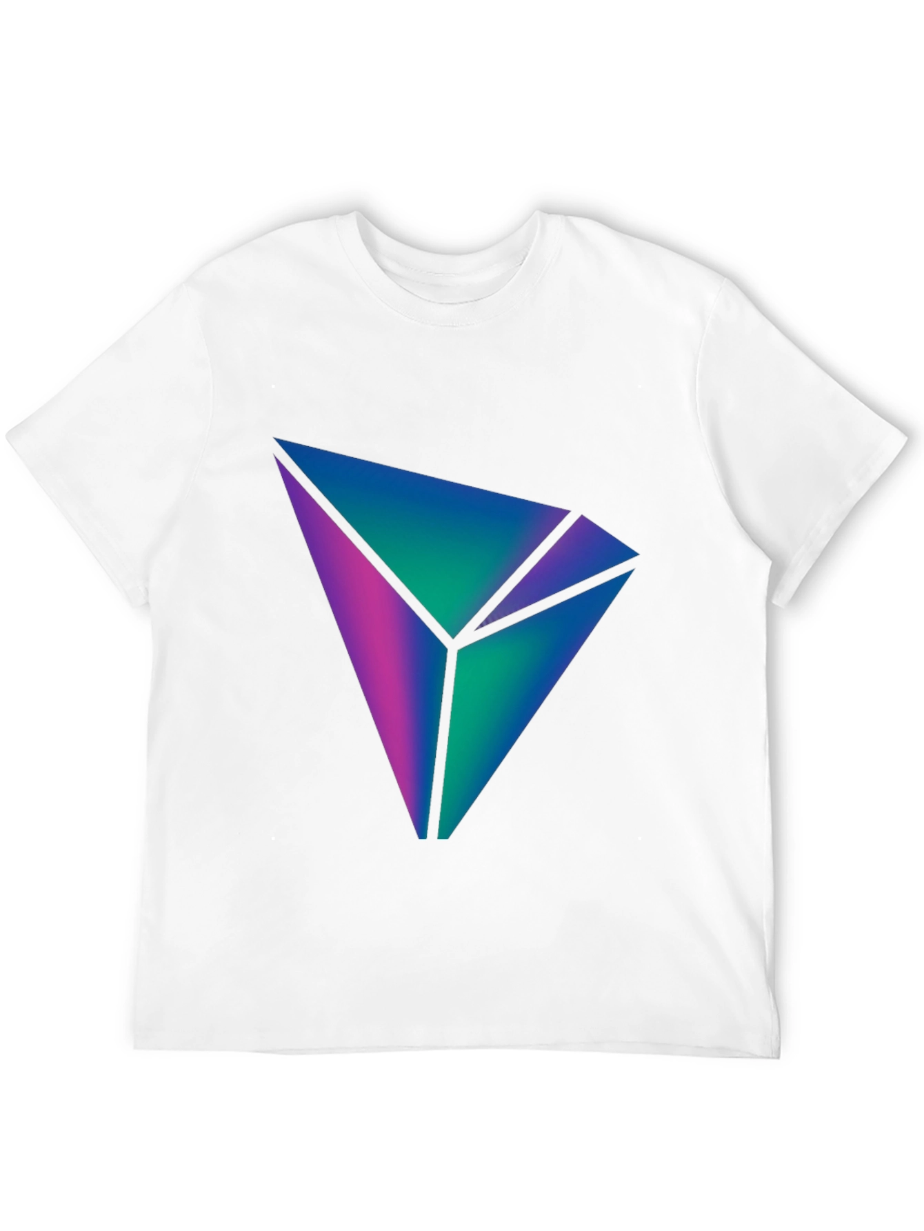 Geometric Gradient Design T-Shirt