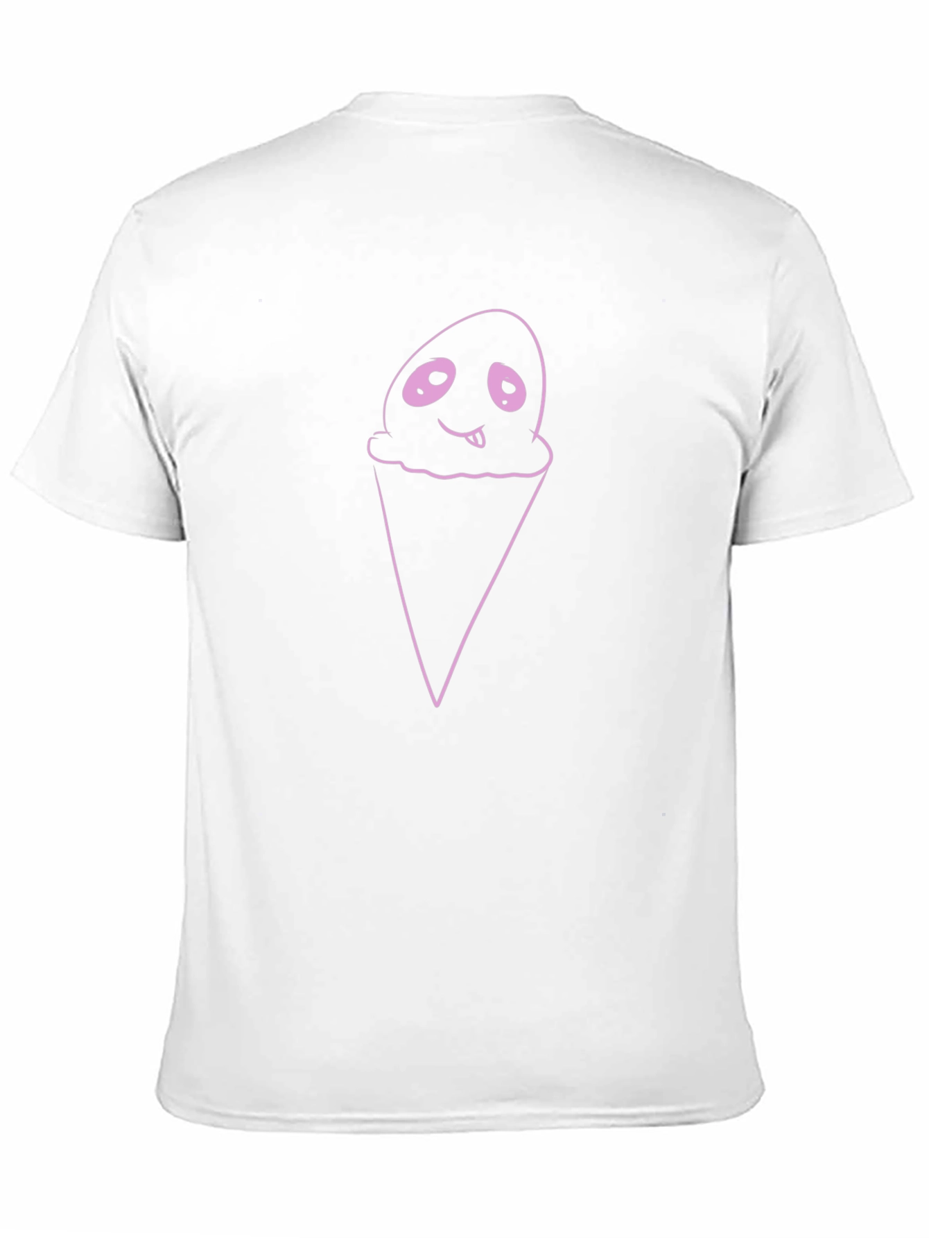 Ghostly Ice Cream Graphic Tee - Mens Black T-Shirt