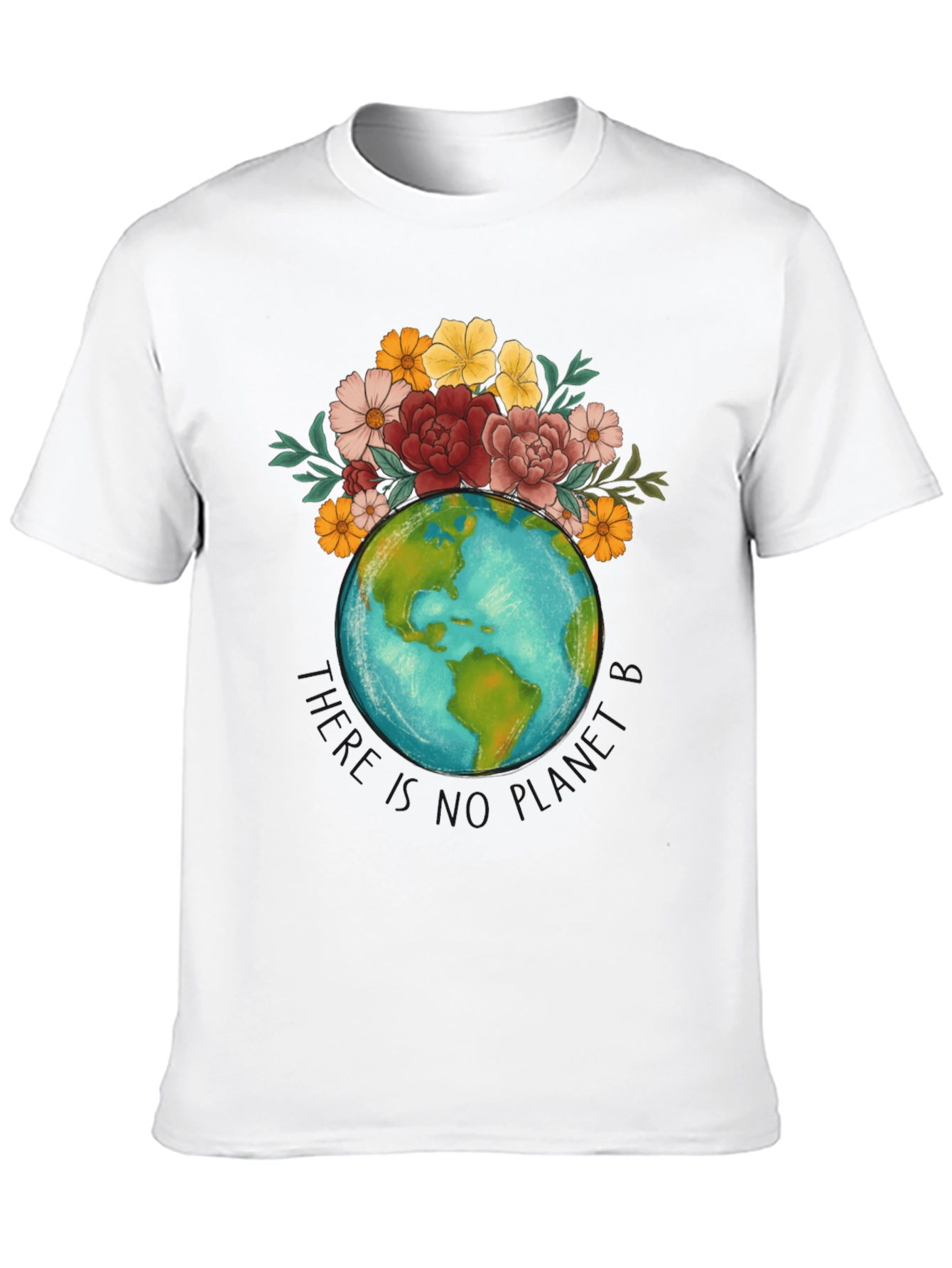 Floral Earth Graphic T-Shirt