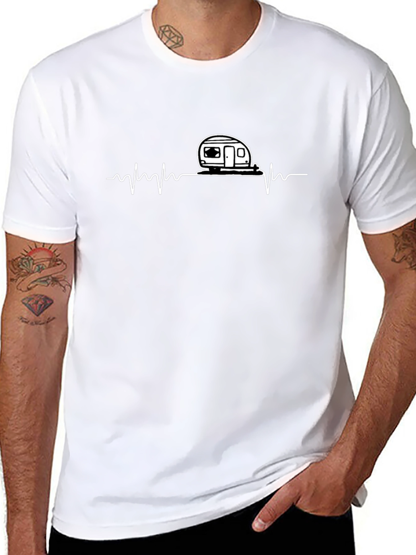 Camper Heartbeat Graphic Tee
