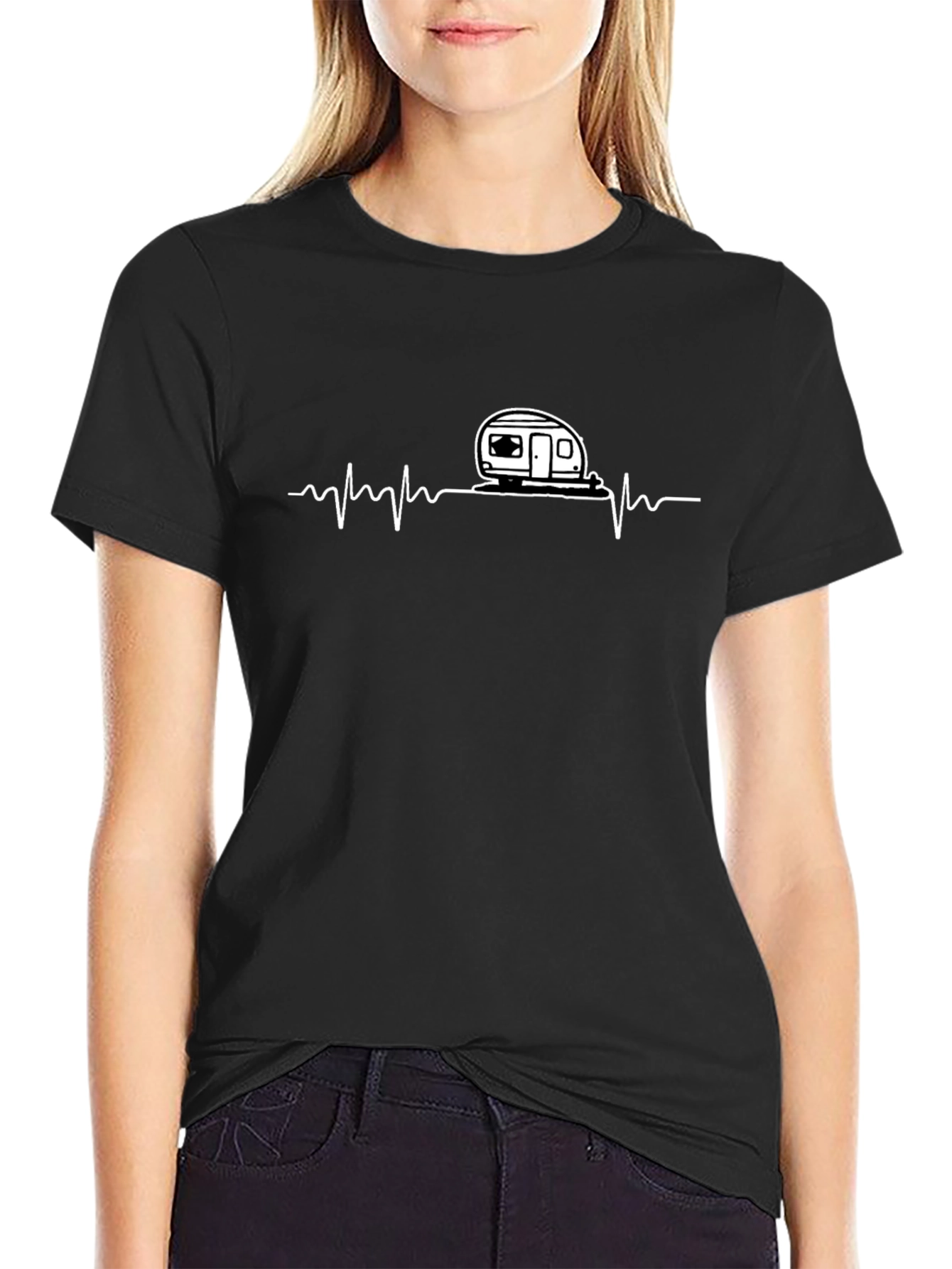 Camper Heartbeat Graphic Tee