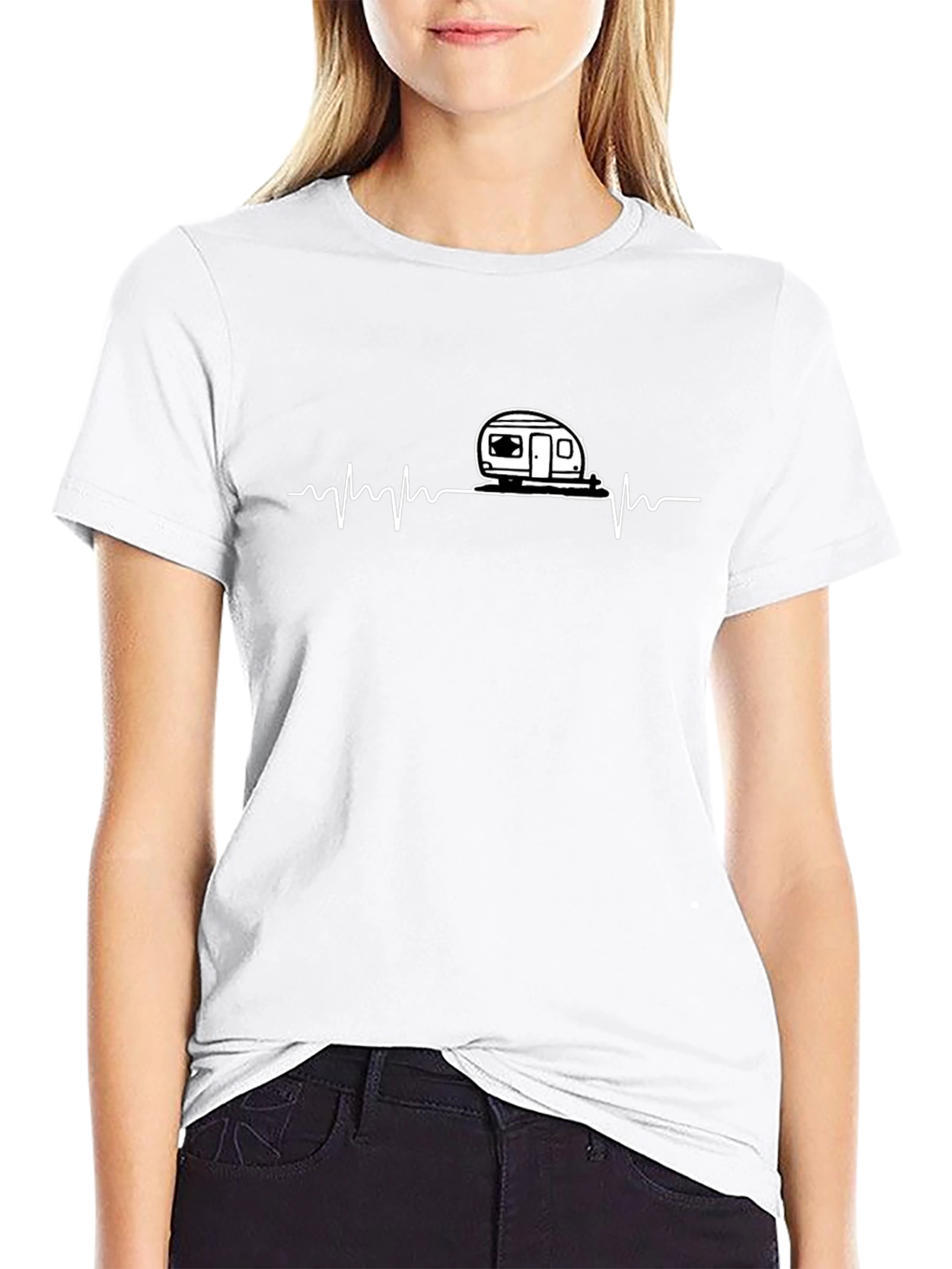 Camper Heartbeat Graphic Tee