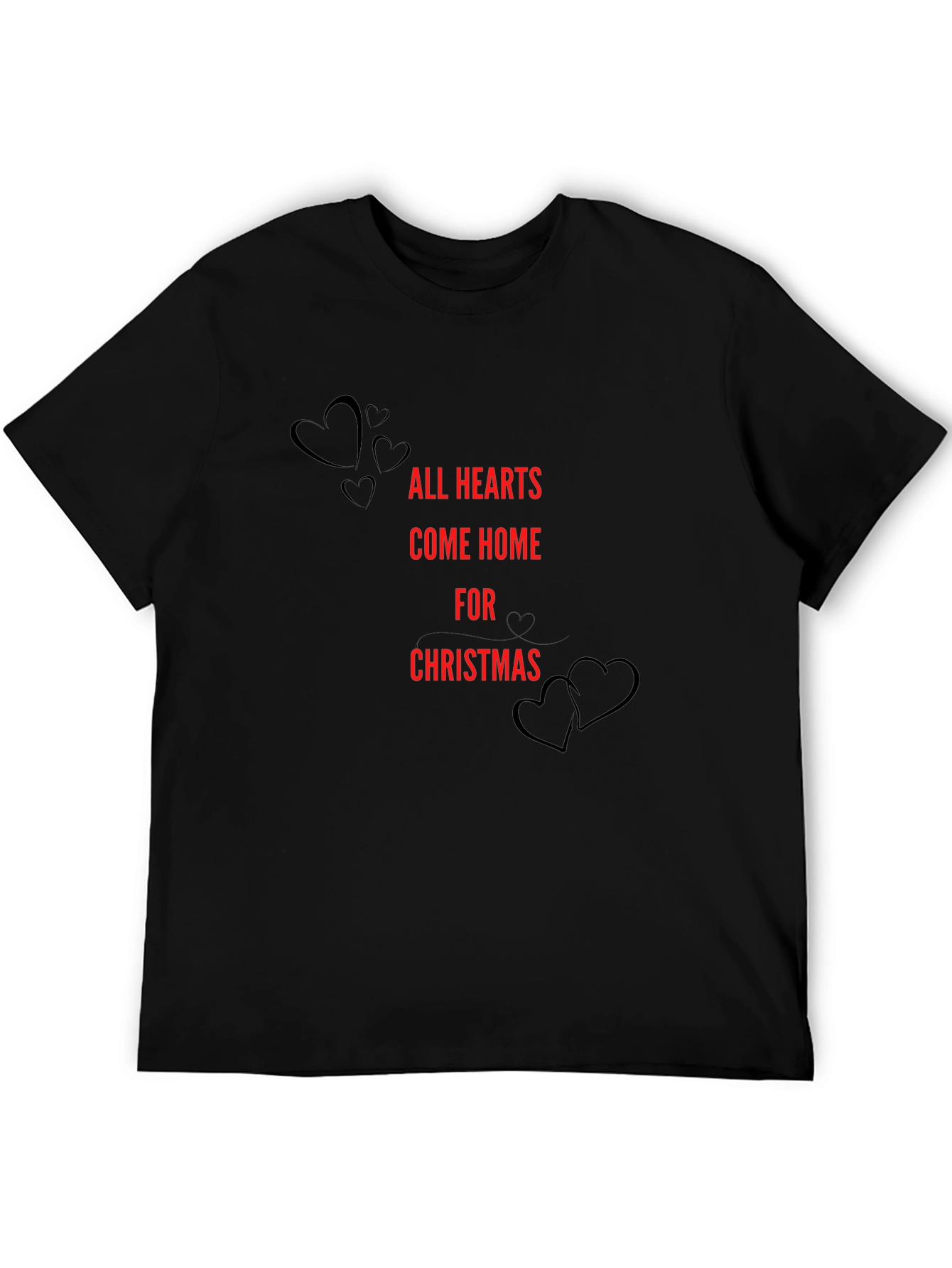 Christmas Hearts Graphic Tee