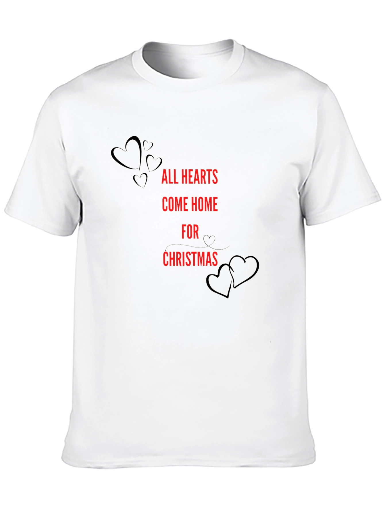 Christmas Hearts Graphic Tee