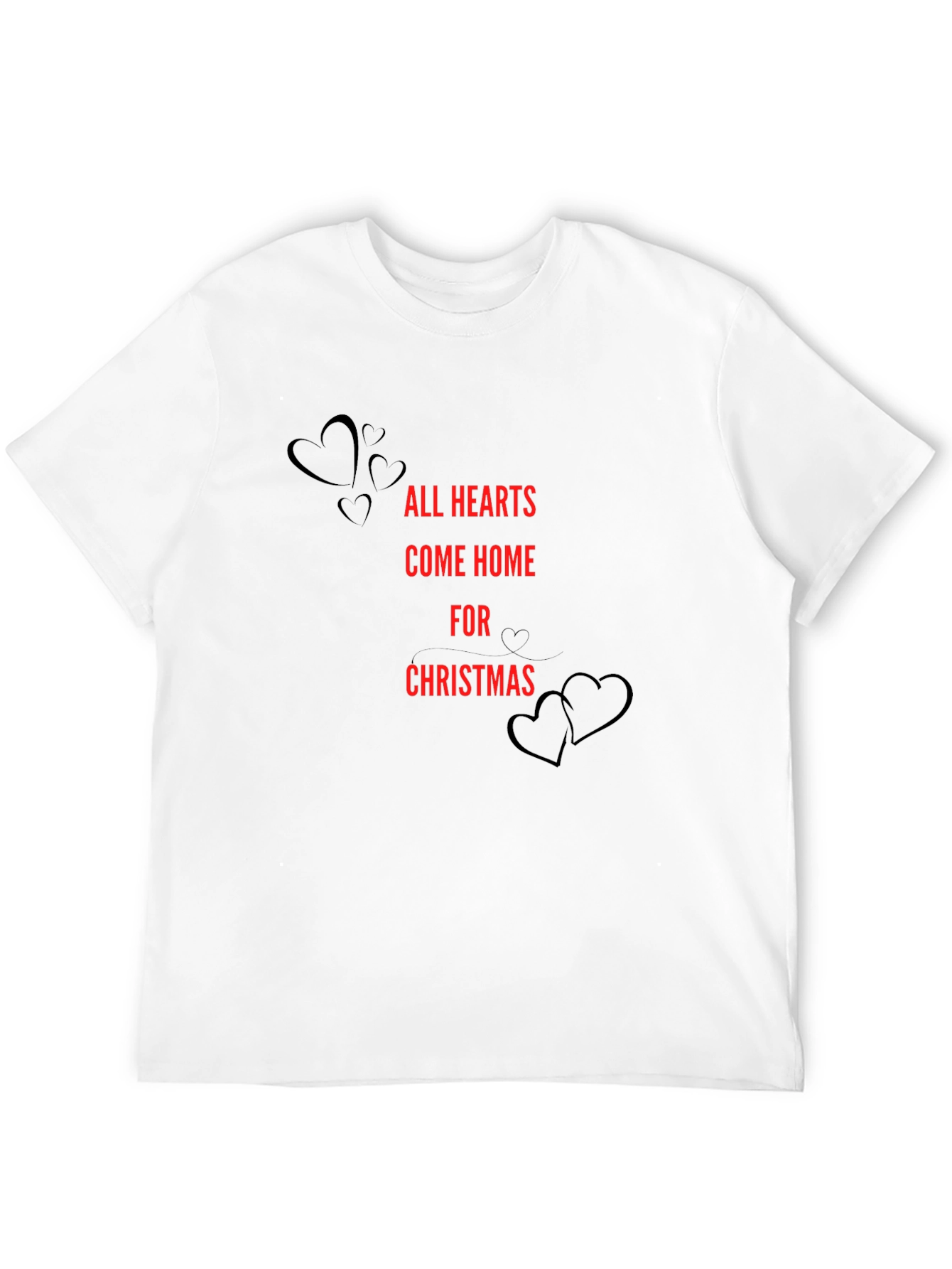 Christmas Hearts Graphic Tee