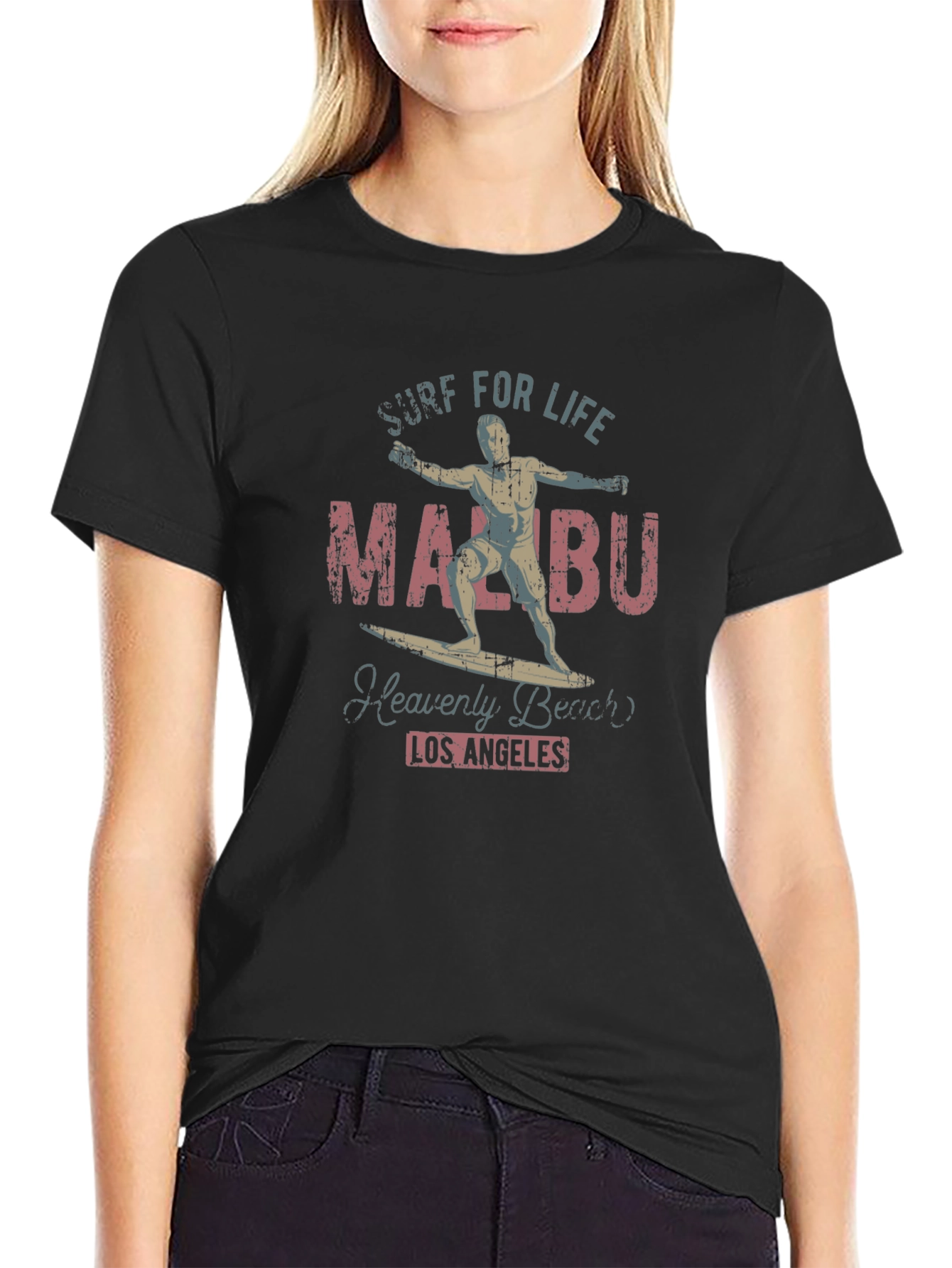 Malibu Surf T-Shirt - Heavenly Beach Los Angeles