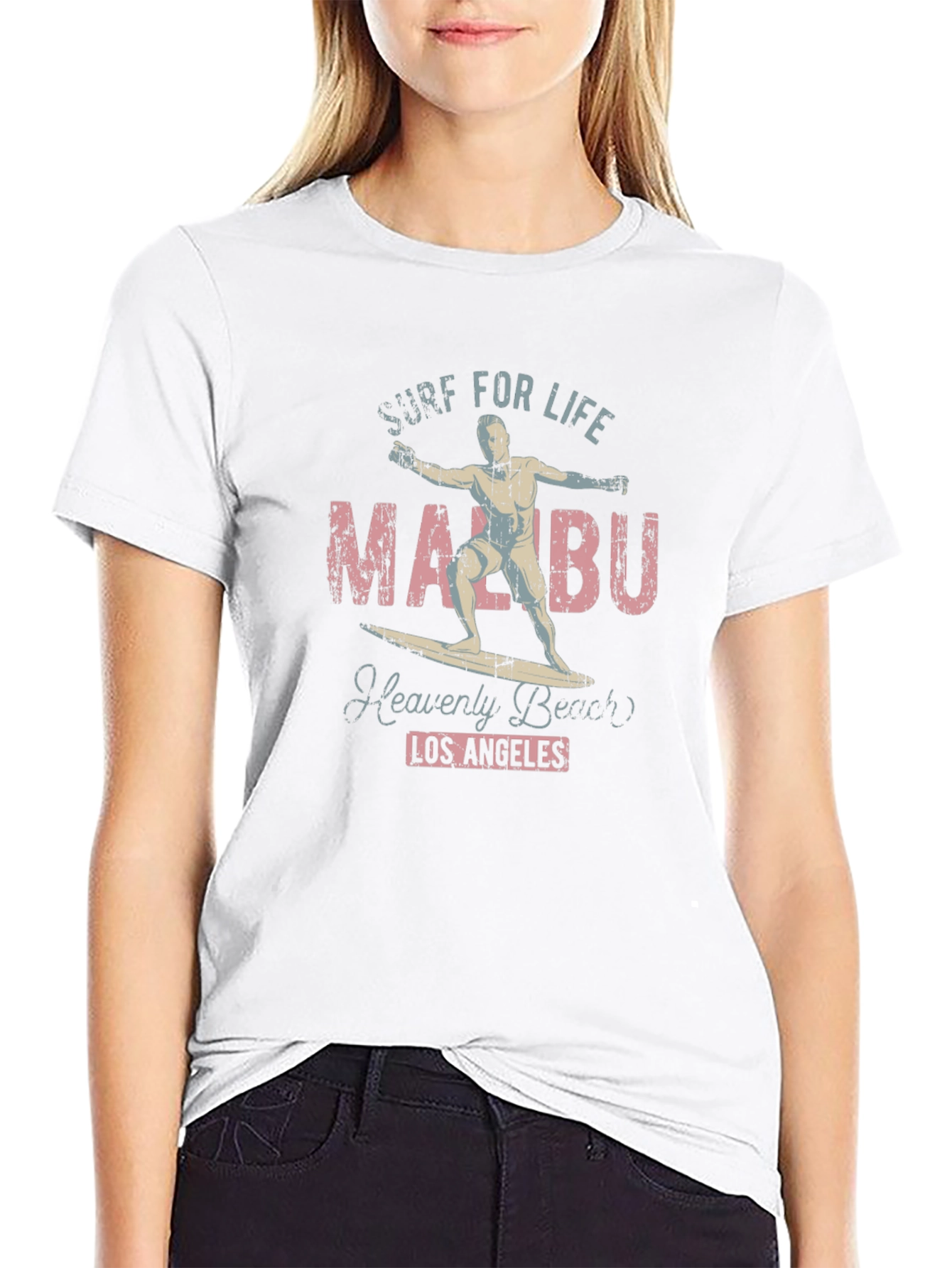Malibu Surf T-Shirt - Heavenly Beach Los Angeles