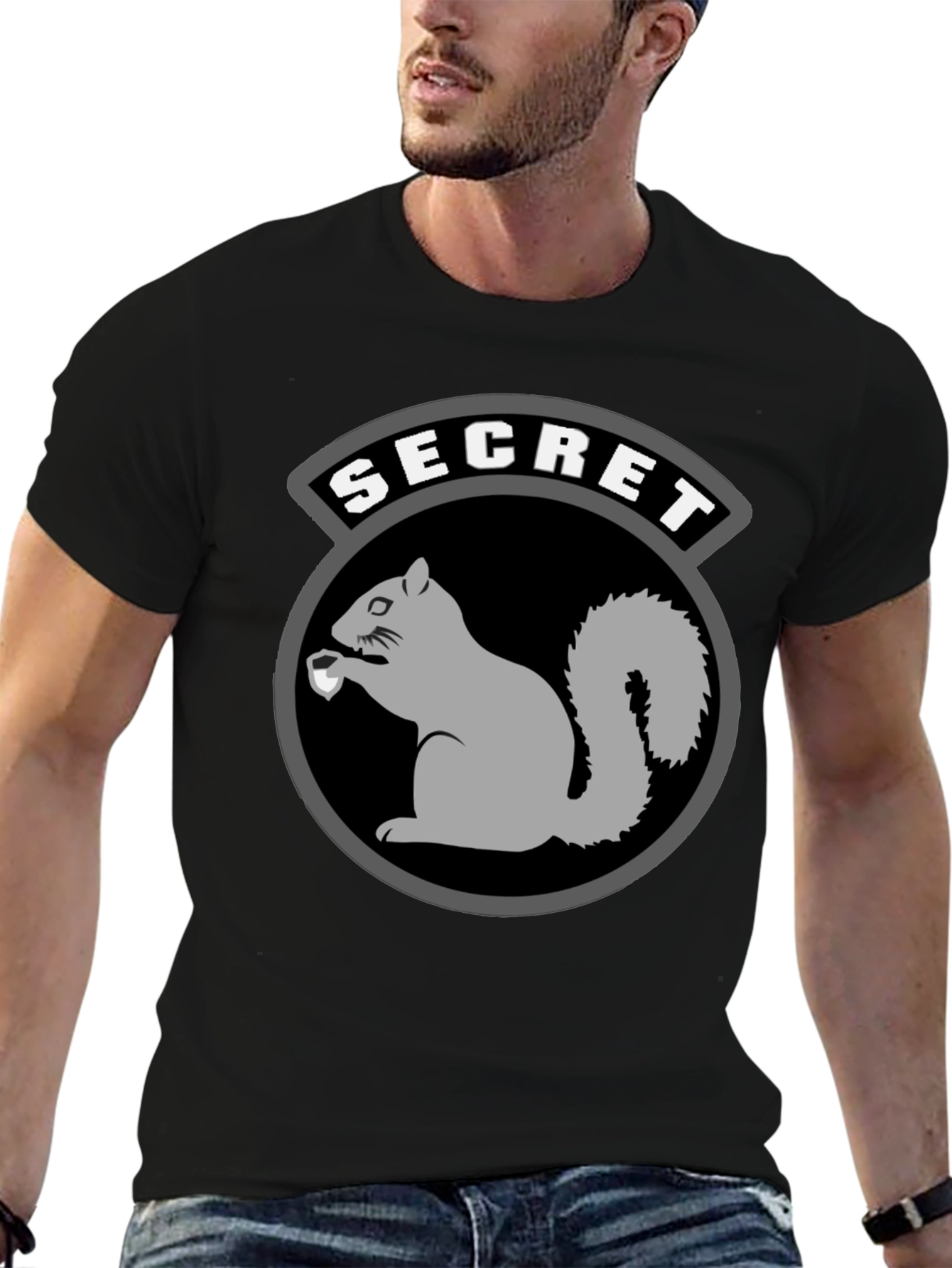 Secret Squirrel T-Shirt - Black Graphic Tee